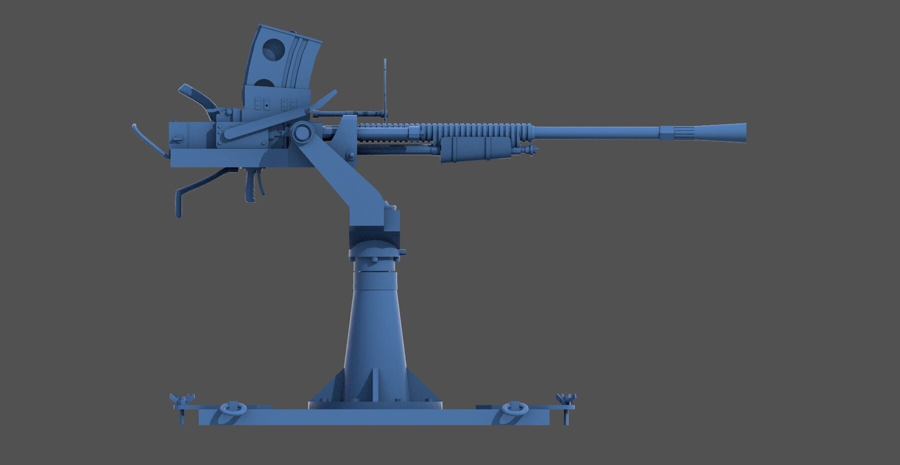 Japanese 25mm MG - Commercial license - 1-350 scale 3D print model_4