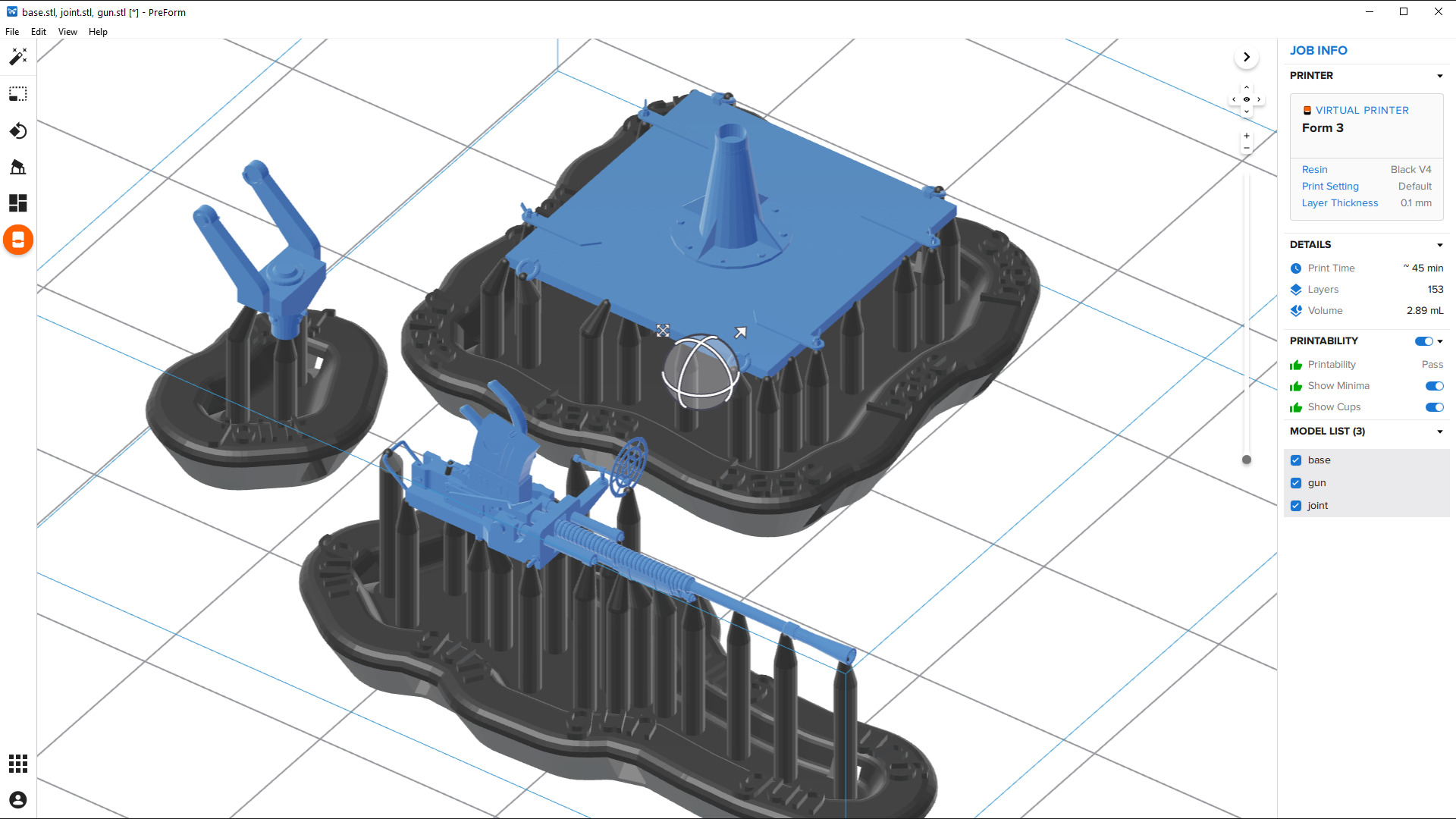Japanese 25mm MG - Commercial license - 1-100 scale 3D print model_7