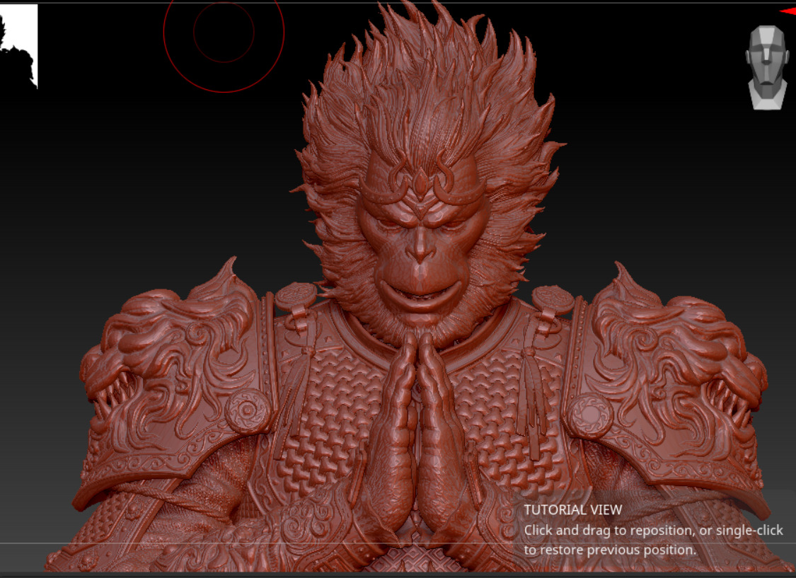 Wukong-ngo khong-china-sitting 3D print model_4