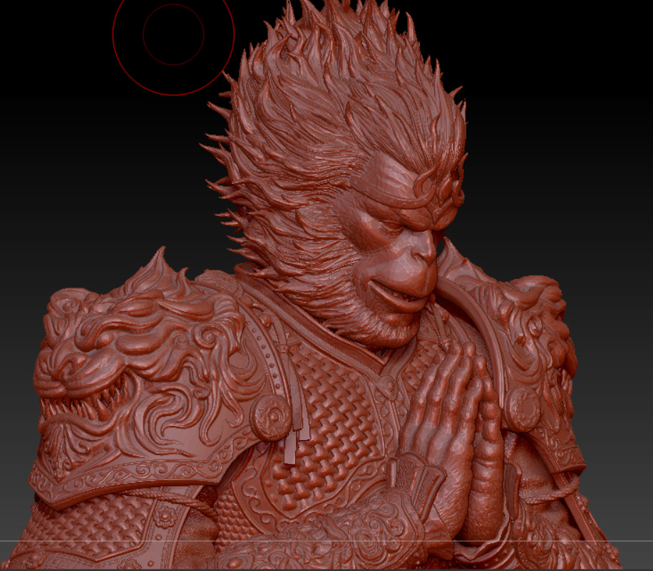 Wukong-ngo khong-china-sitting 3D print model_3