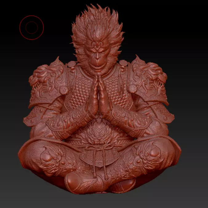 Wukong-ngo khong-china-sitting 3D print model_0