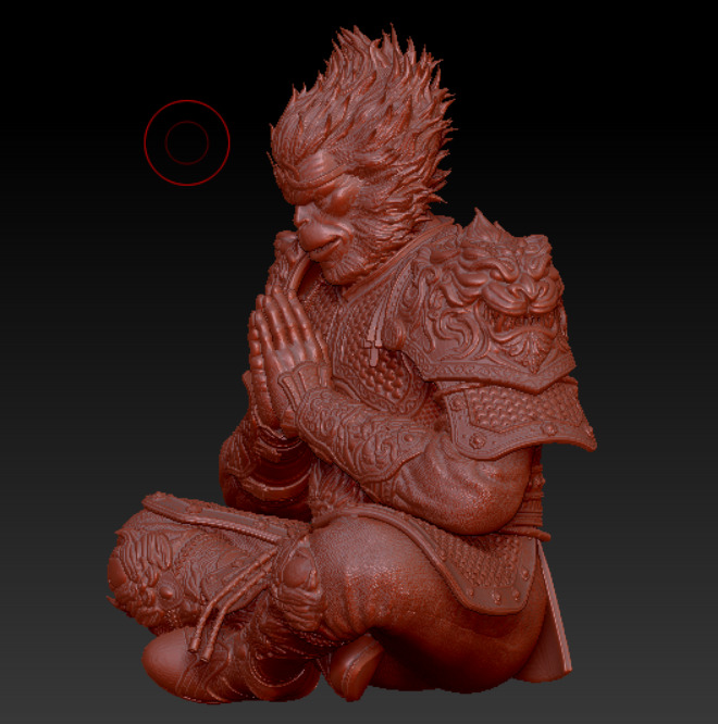 Wukong-ngo khong-china-sitting 3D print model_1
