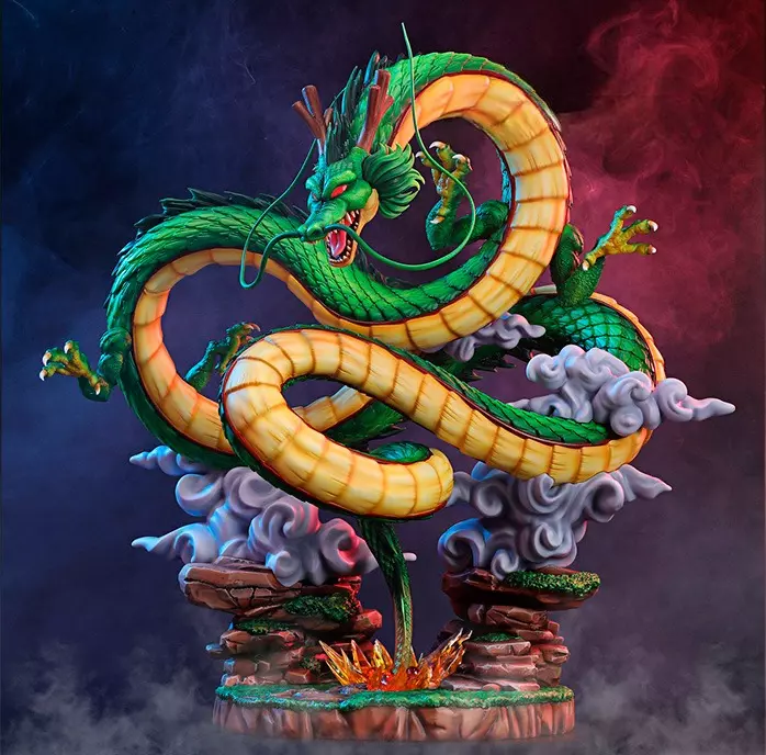 Goku and Shenron Dragon Ball Diorama 3D print model