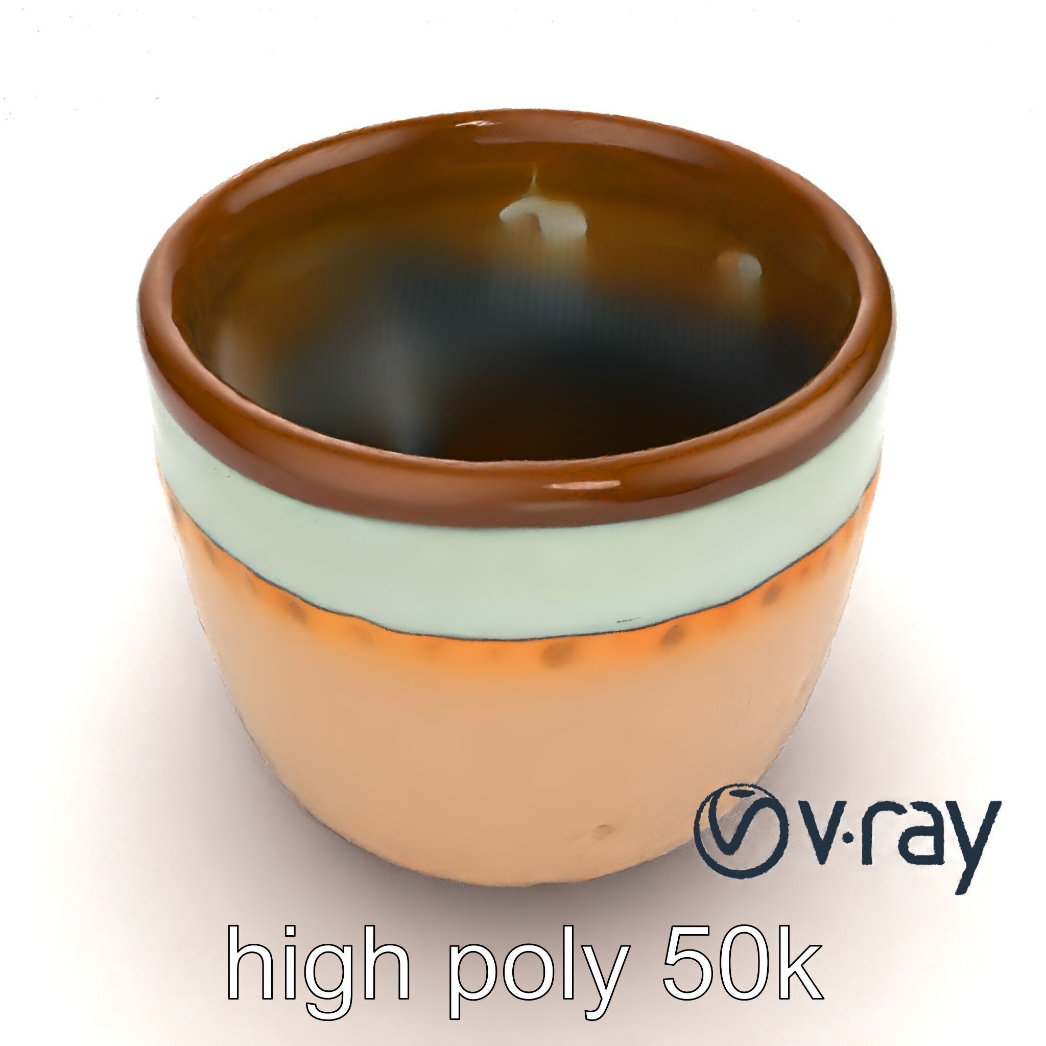 Artisanal Rustic Coffee Cup model pack Low-poly 3D model_14