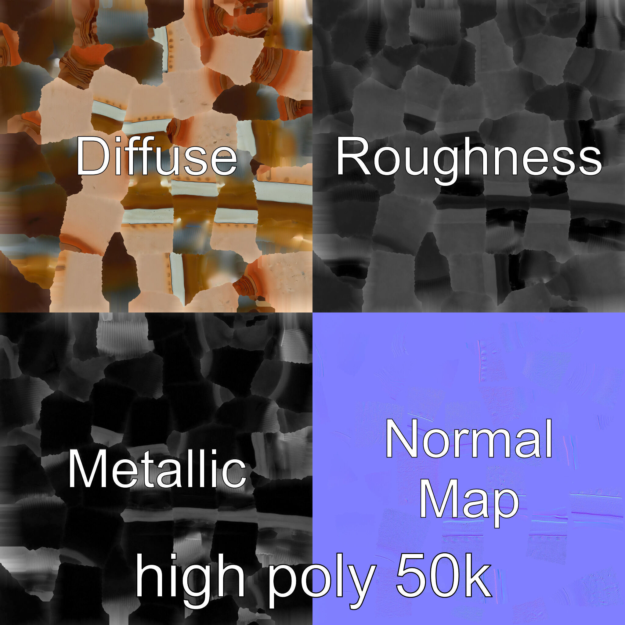 Artisanal Rustic Coffee Cup model pack Low-poly 3D model_3