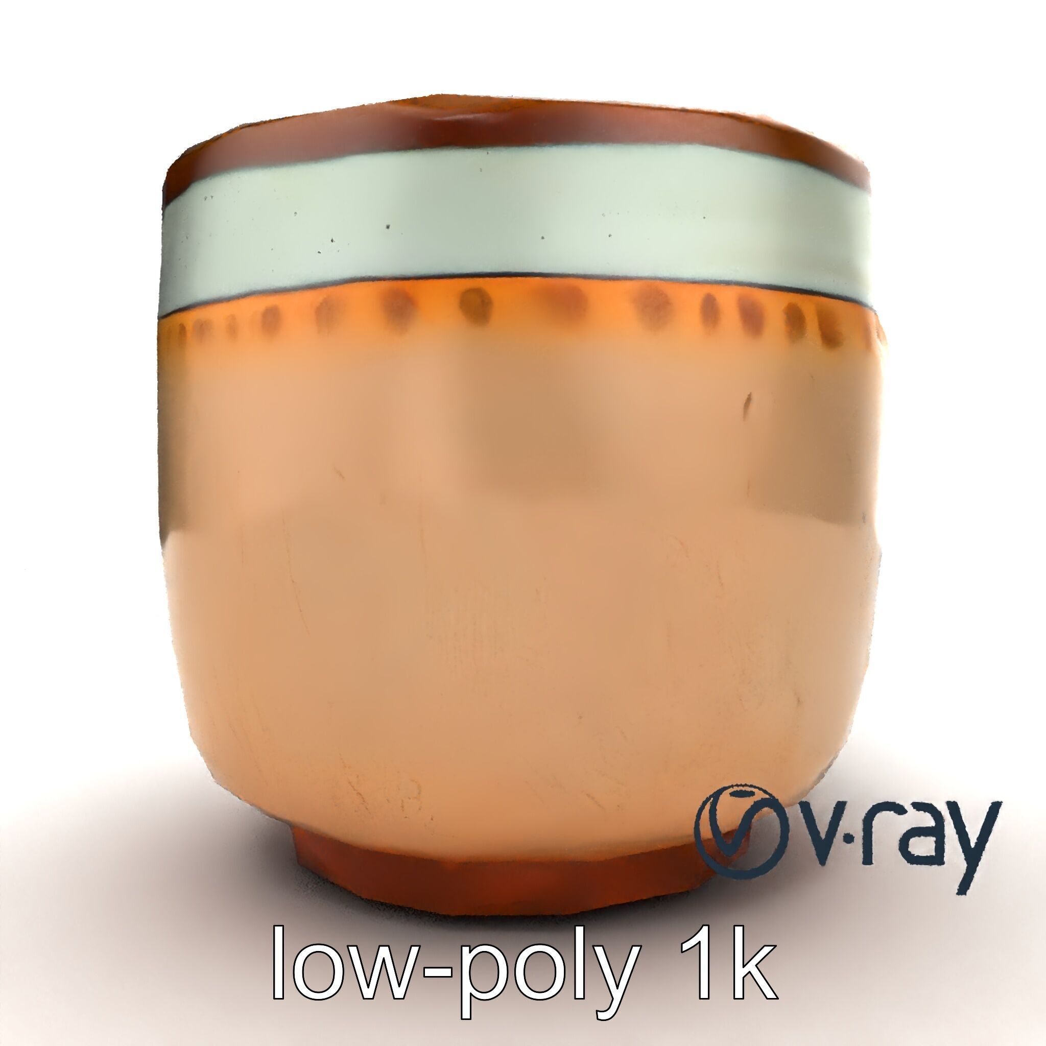 Artisanal Rustic Coffee Cup model pack Low-poly 3D model_23