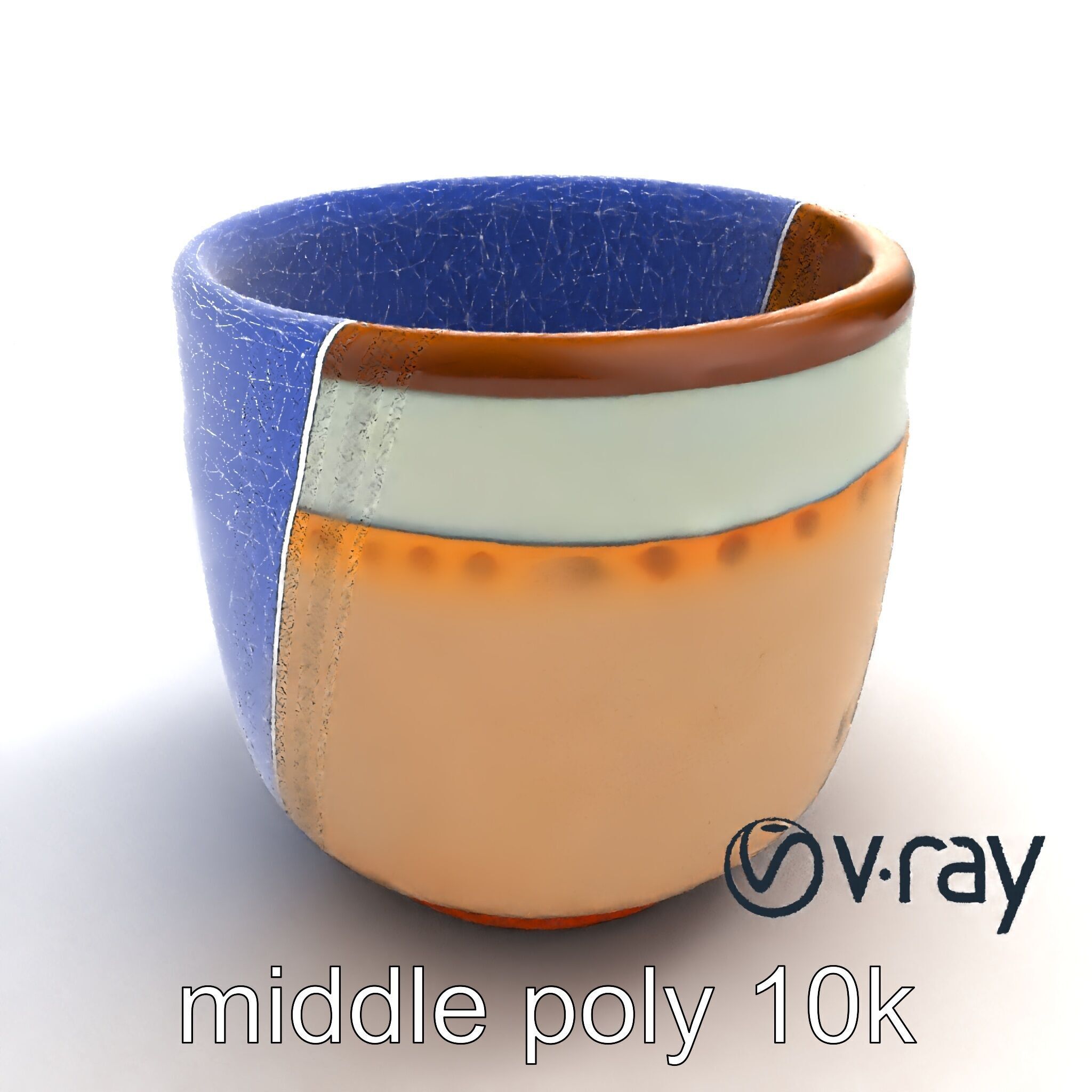 Artisanal Rustic Coffee Cup model pack Low-poly 3D model_11