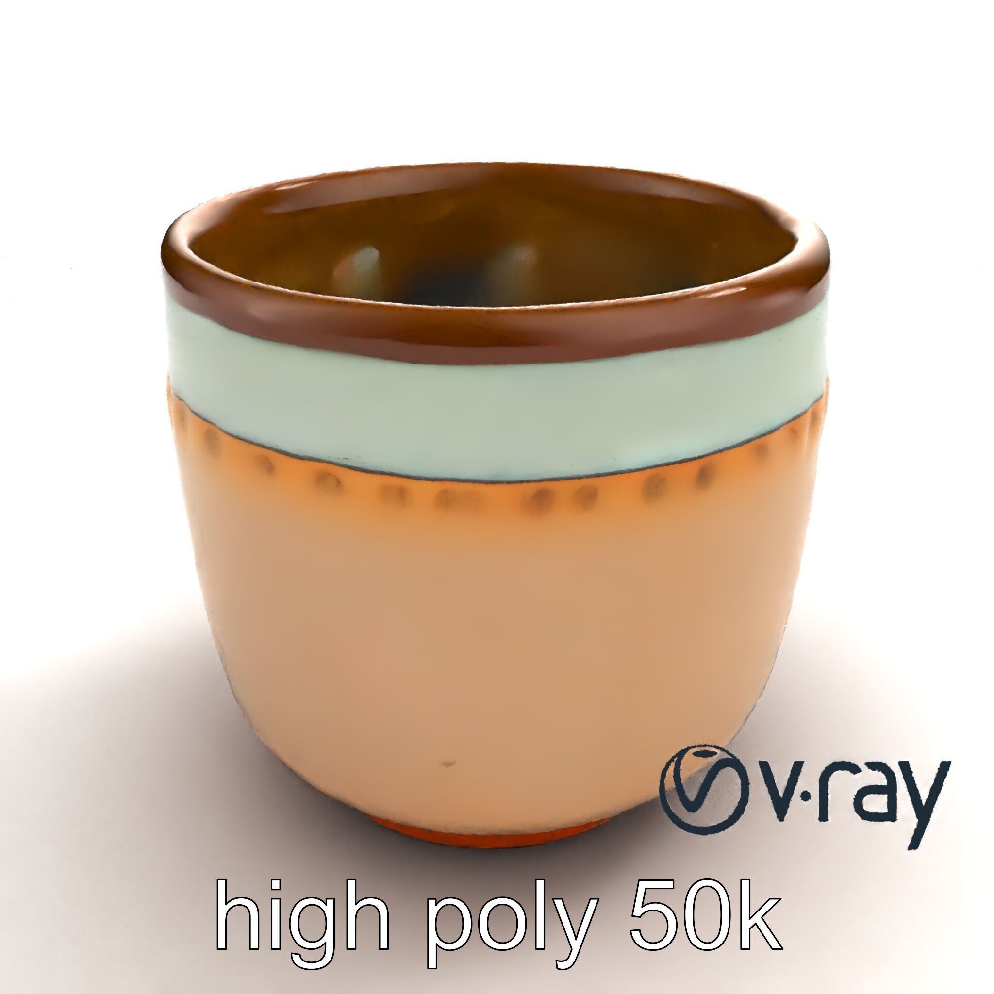 Artisanal Rustic Coffee Cup model pack Low-poly 3D model_30