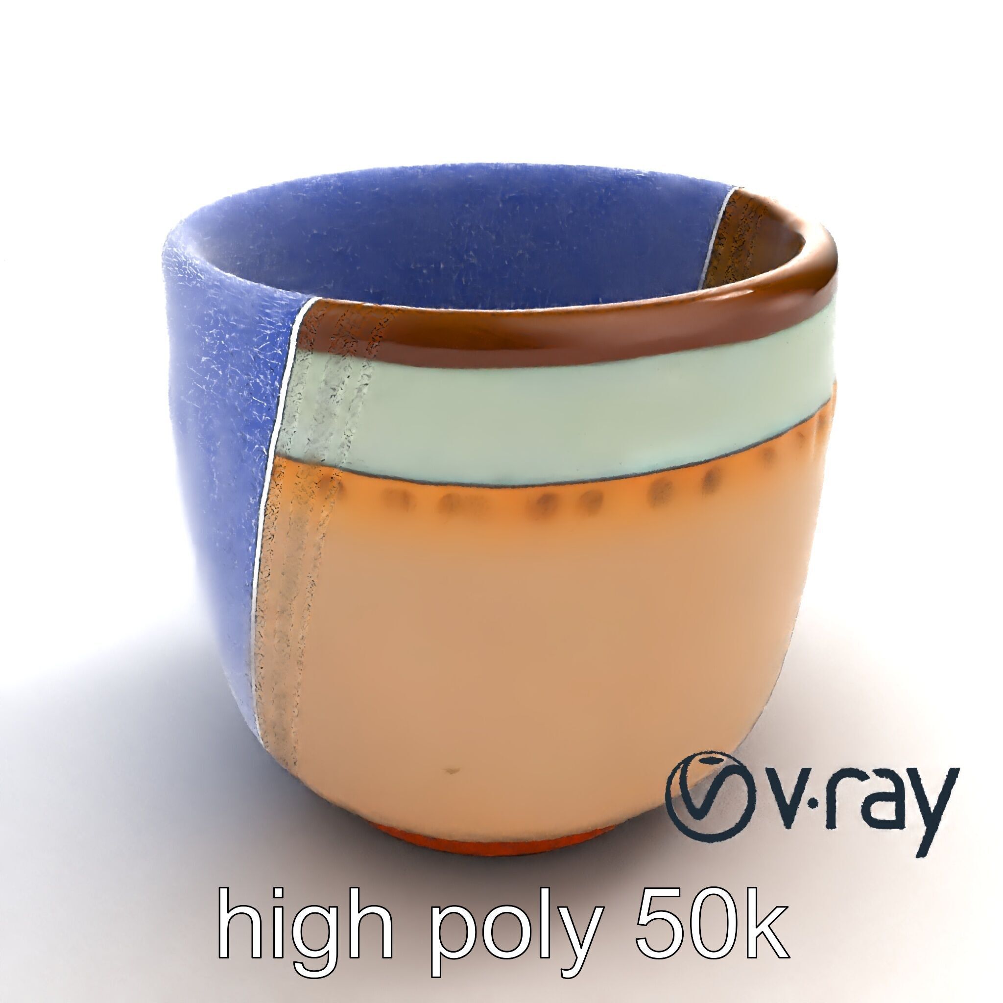 Artisanal Rustic Coffee Cup model pack Low-poly 3D model_22