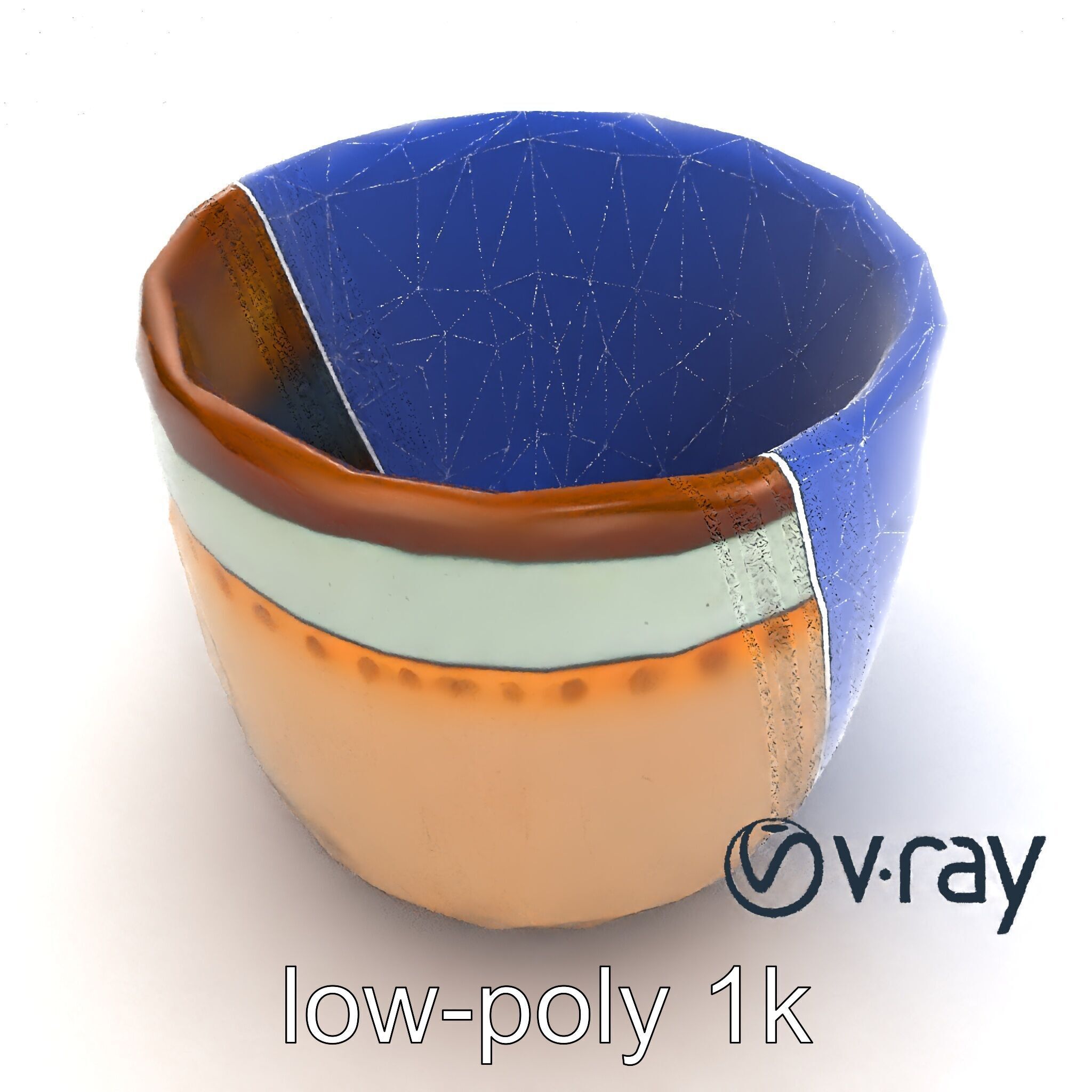 Artisanal Rustic Coffee Cup model pack Low-poly 3D model_24