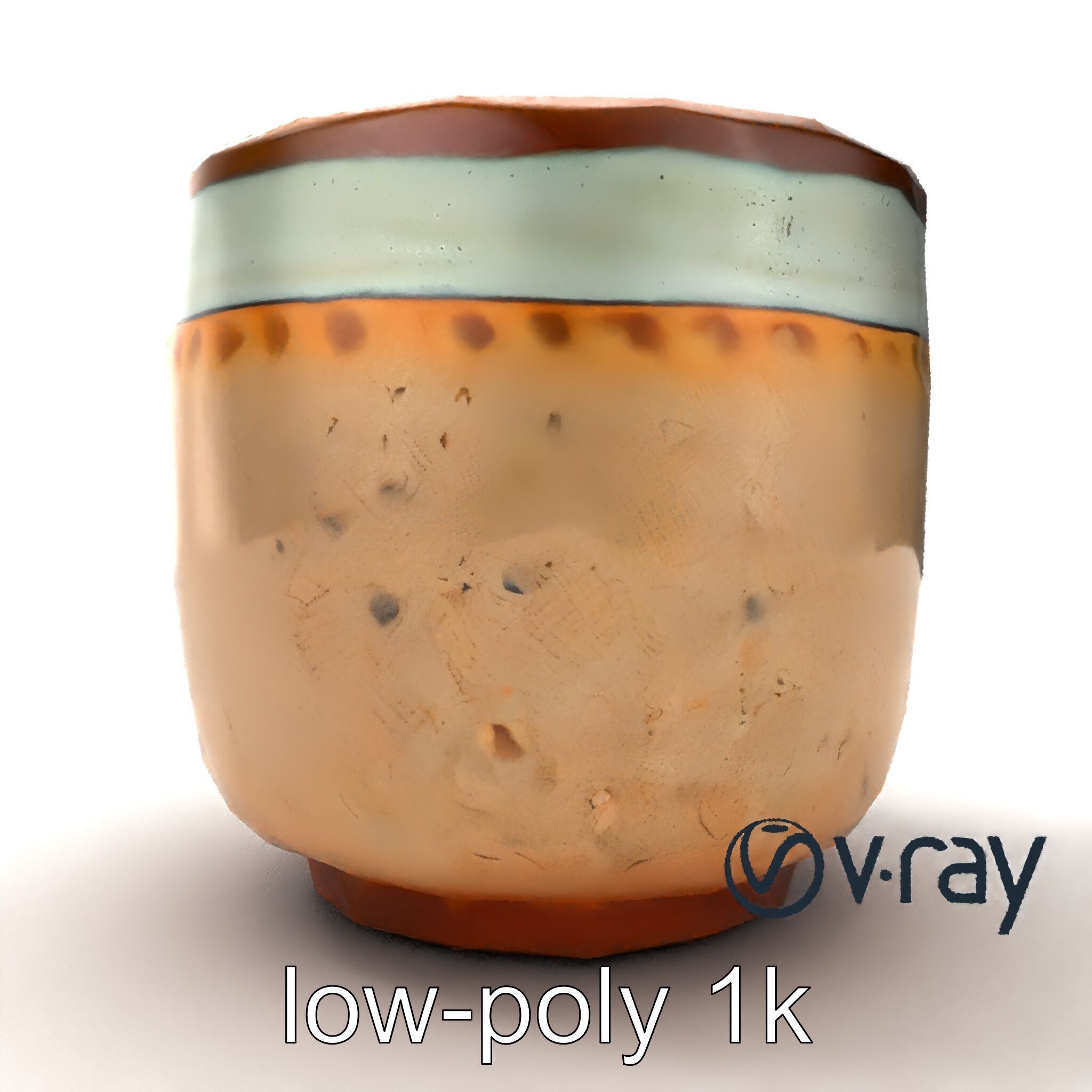 Artisanal Rustic Coffee Cup model pack Low-poly 3D model_32