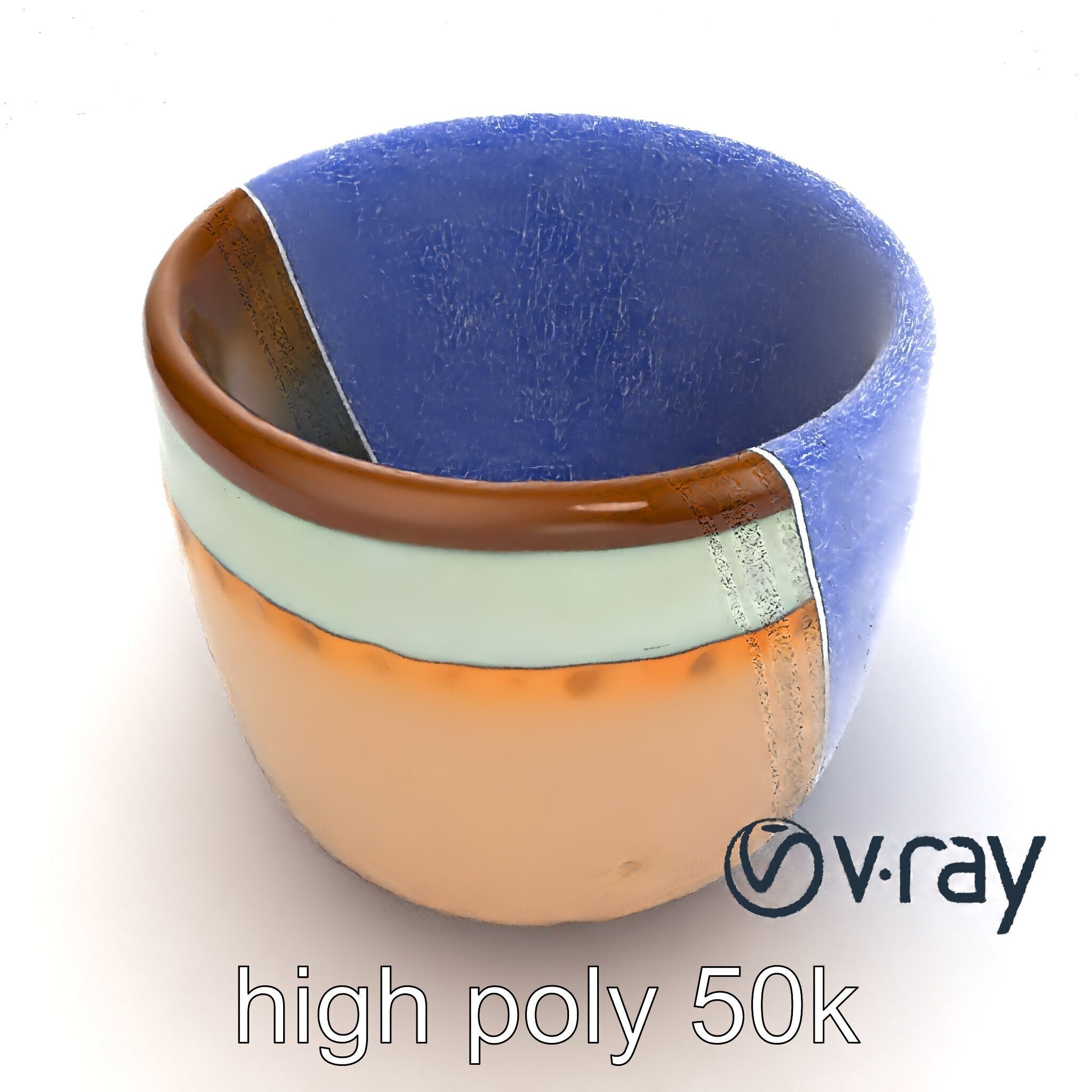 Artisanal Rustic Coffee Cup model pack Low-poly 3D model_25