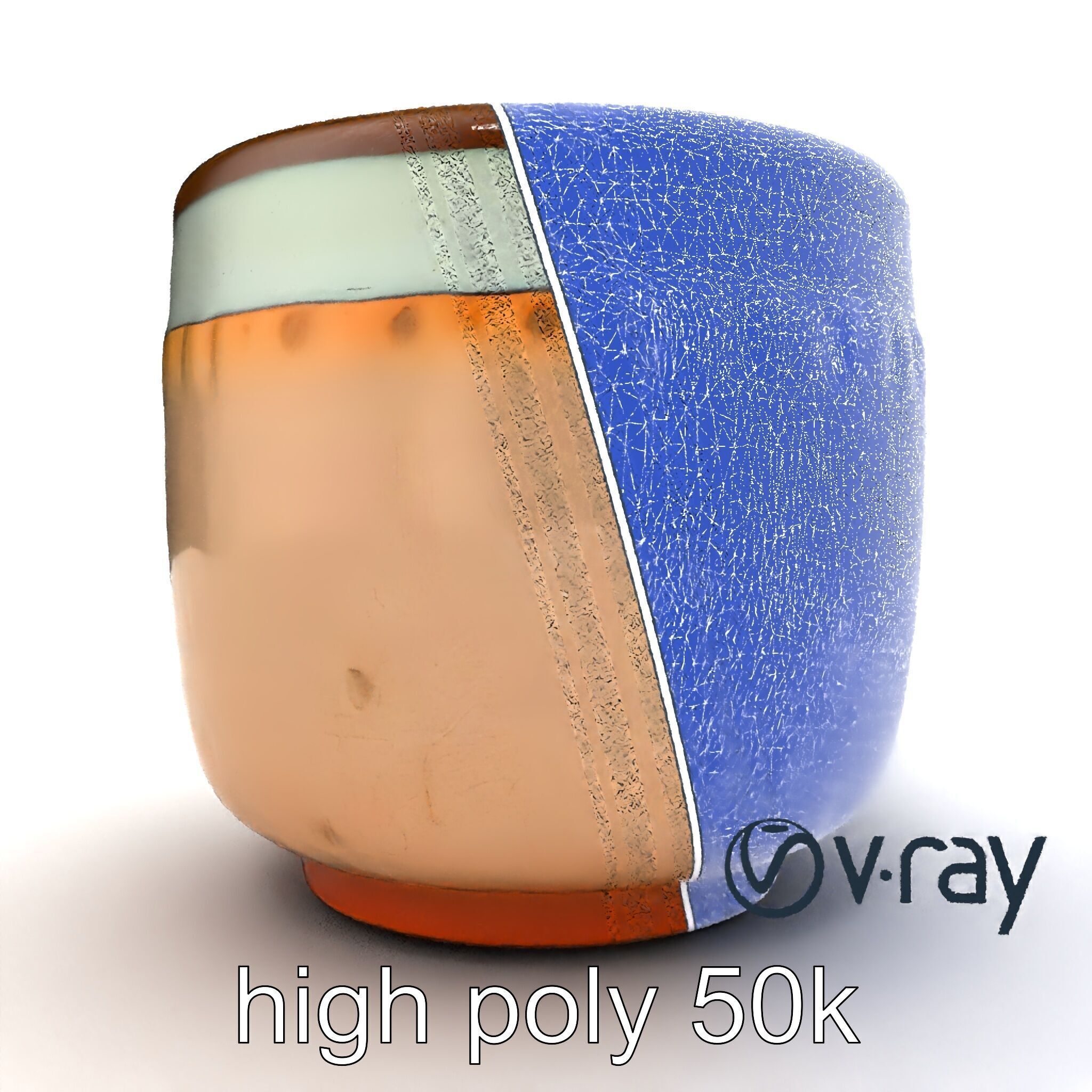 Artisanal Rustic Coffee Cup model pack Low-poly 3D model_18