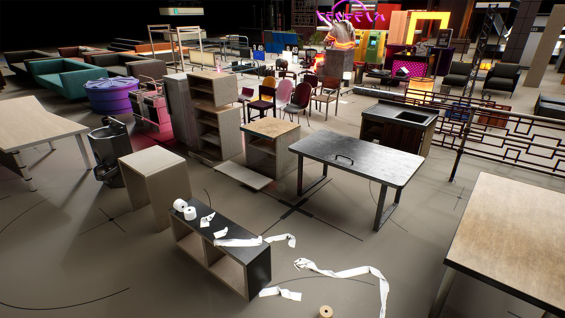 Interior Props Set 01 Low-poly 3D model_14