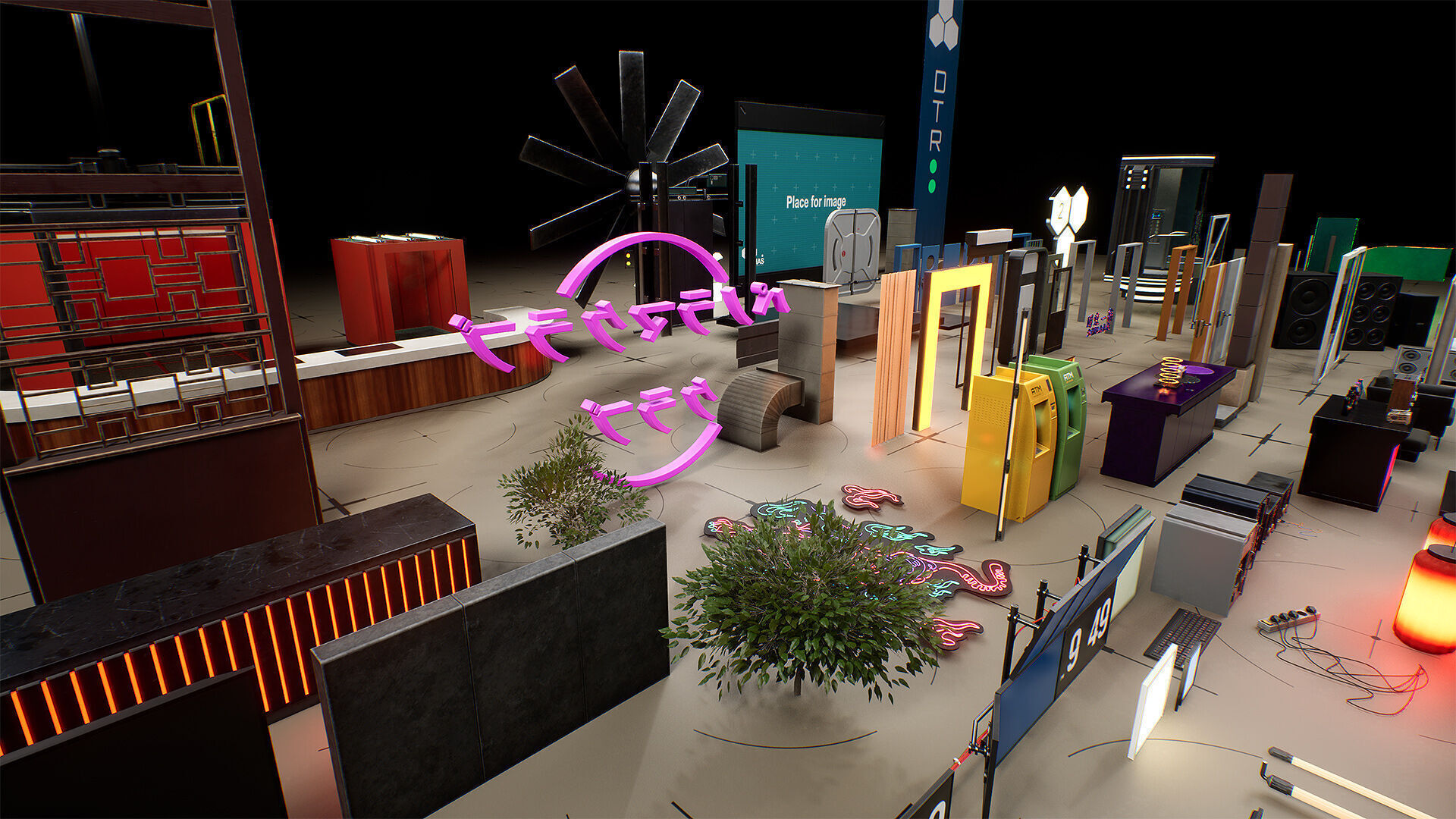 Interior Props Set 01 Low-poly 3D model_11