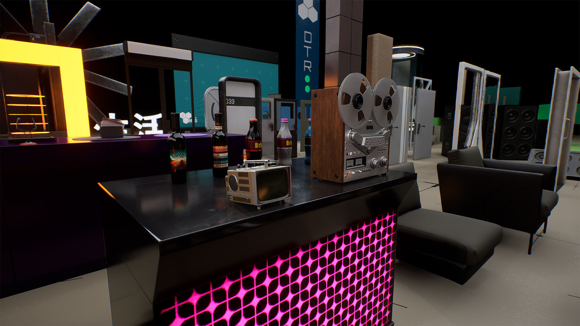 Interior Props Set 01 Low-poly 3D model_4