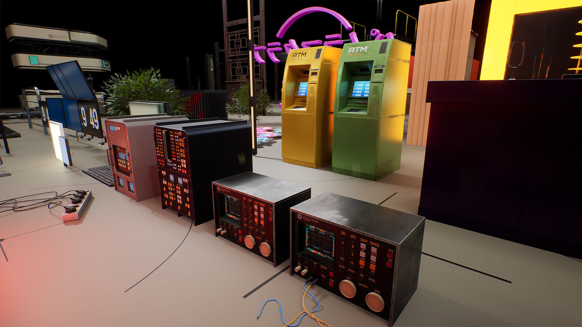 Interior Props Set 01 Low-poly 3D model_2