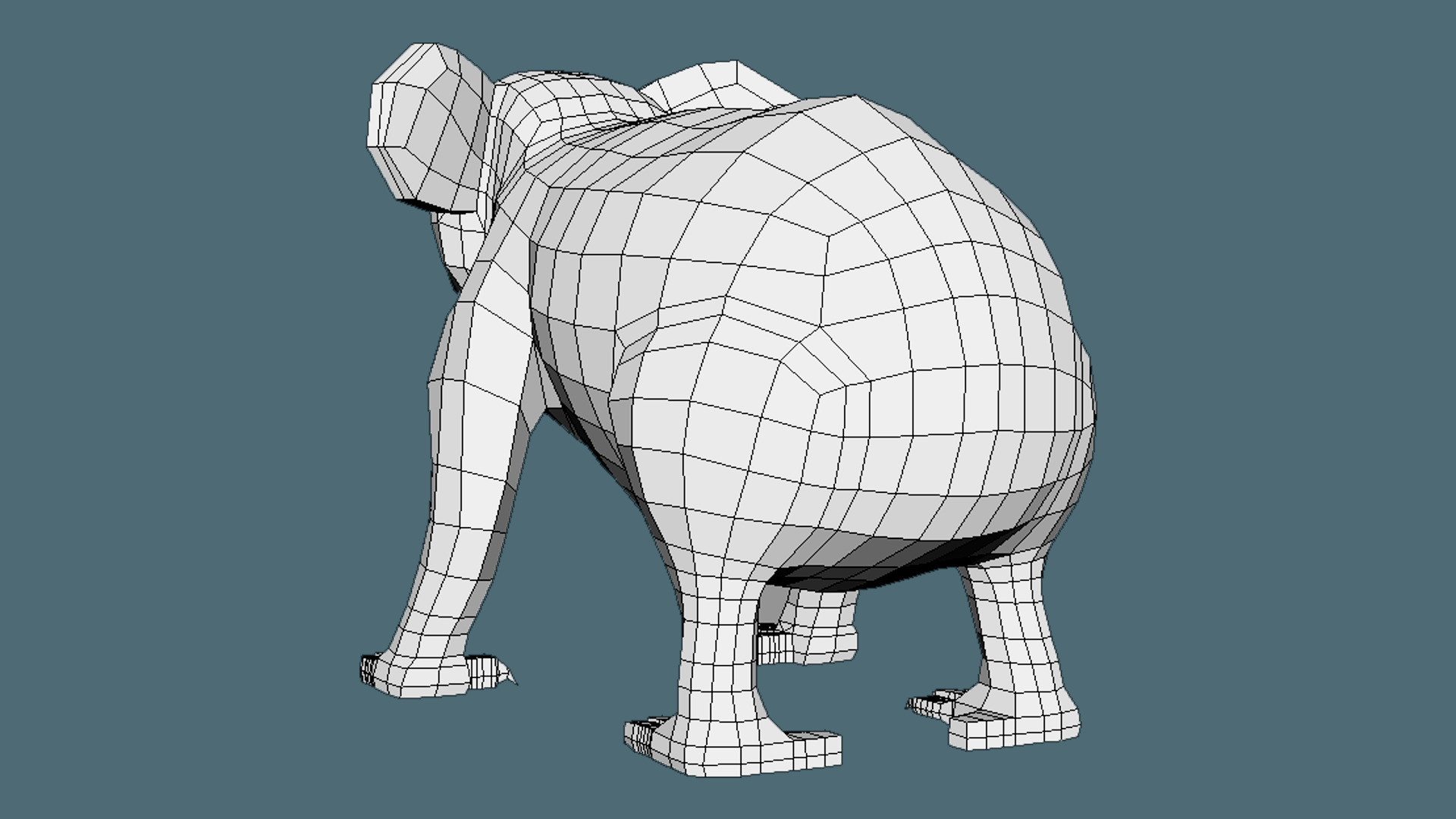Coala Low Poly Base Mesh Low-poly 3D model_7