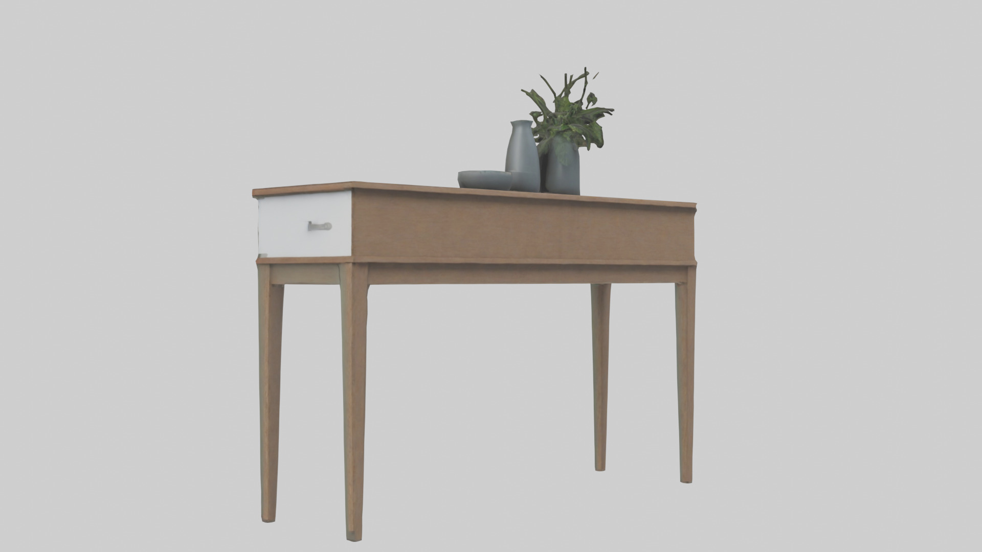 Hallway table model Low-poly 3D model_1