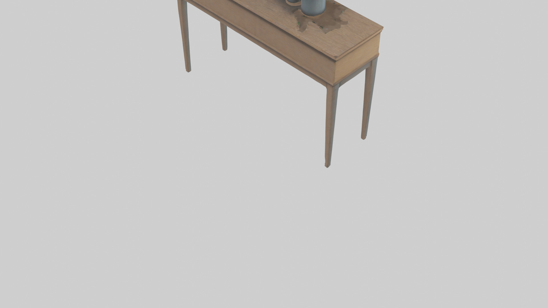 Hallway table model Low-poly 3D model_4