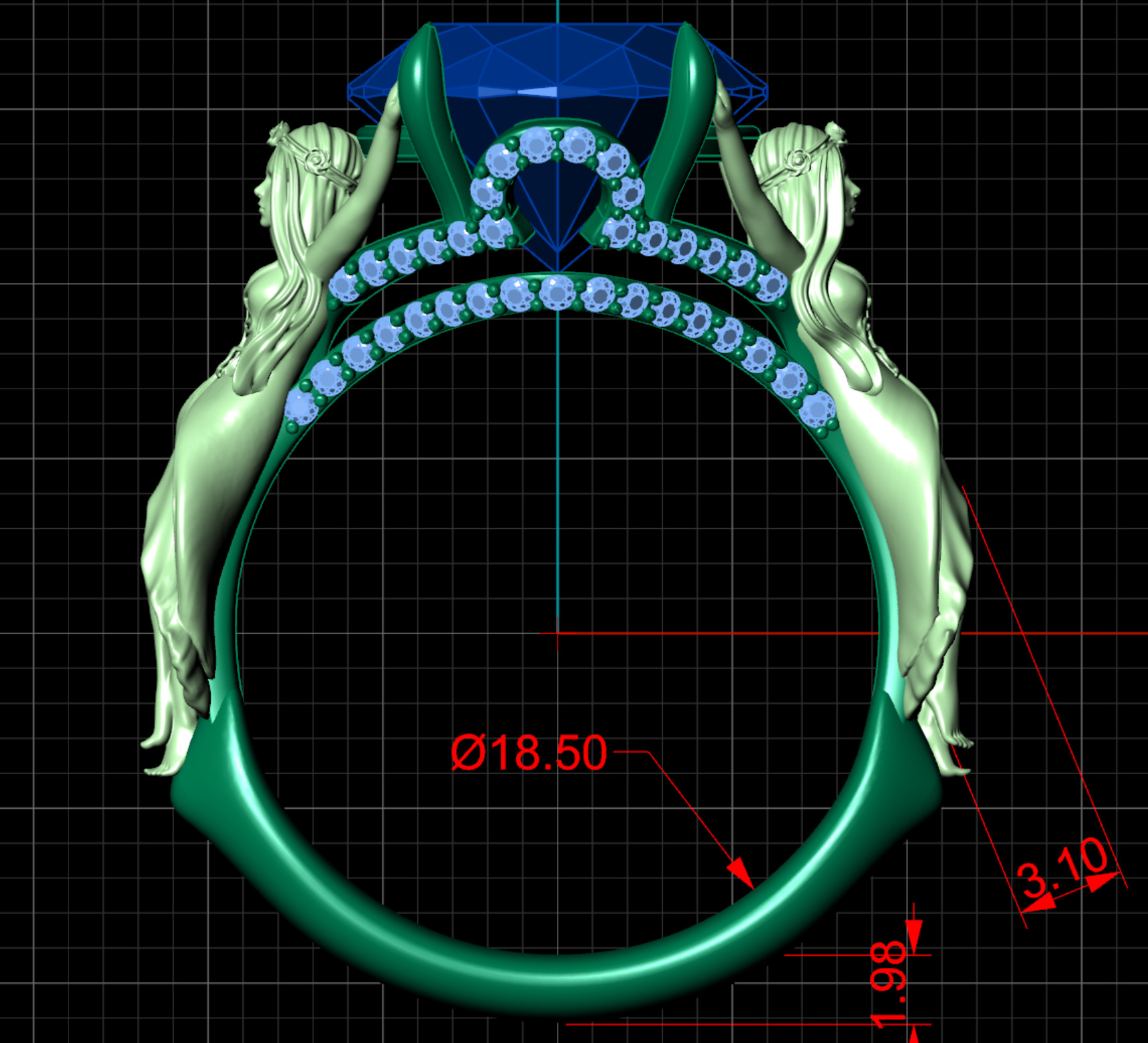 ring Libra 3D print model_4