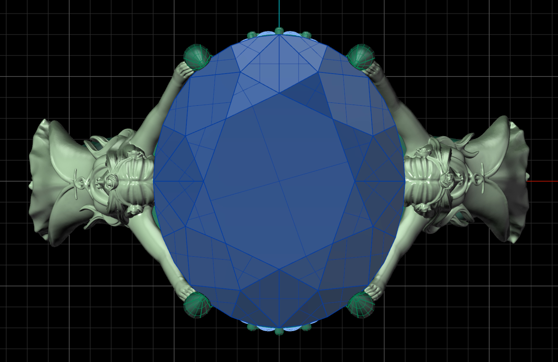 ring Libra 3D print model_3