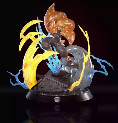 Zenitsu Demon Slayer Kimetsu No Yaiba Diorama