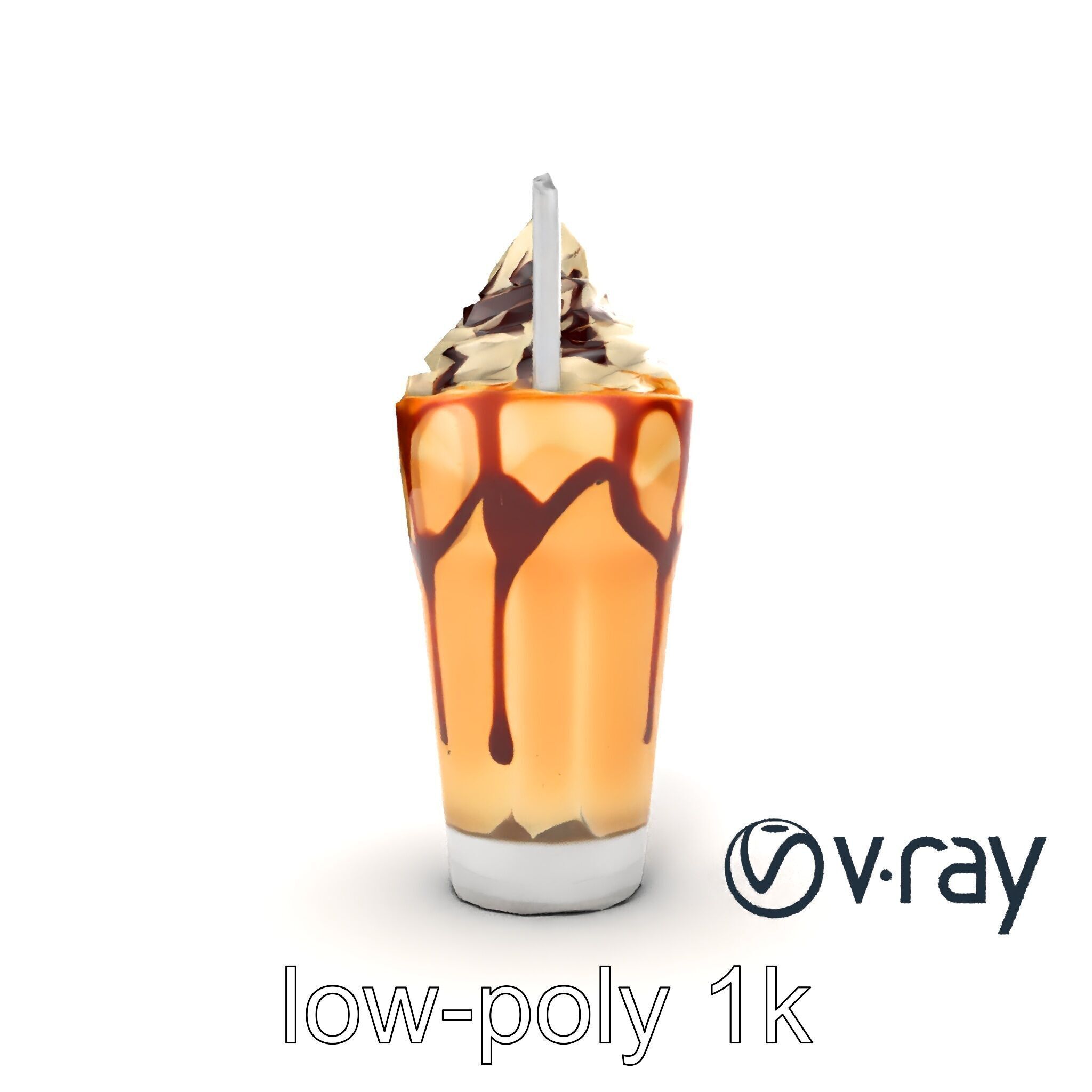 Realistic Iced Cappuccino Freddo Model Pack Low-poly 3D model_31