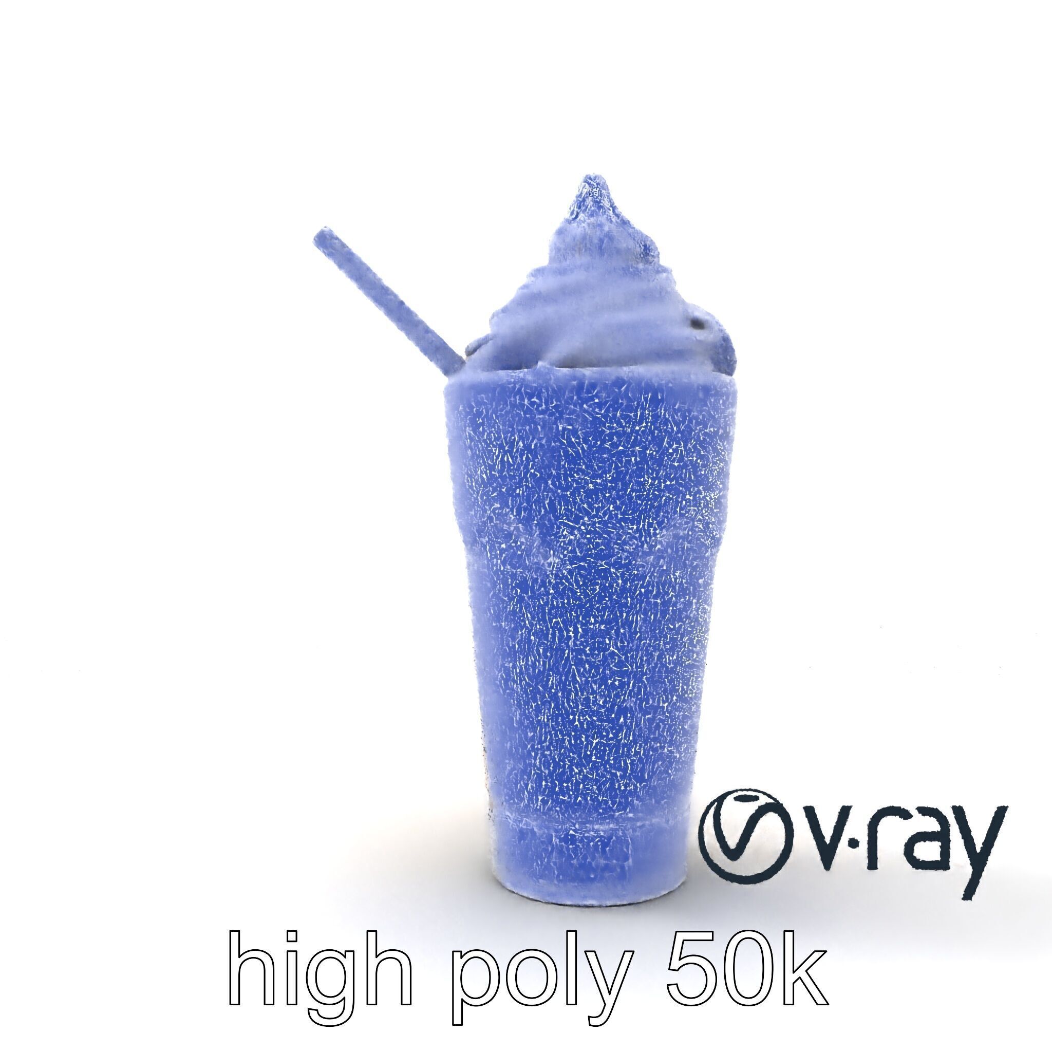 Realistic Iced Cappuccino Freddo Model Pack Low-poly 3D model_25