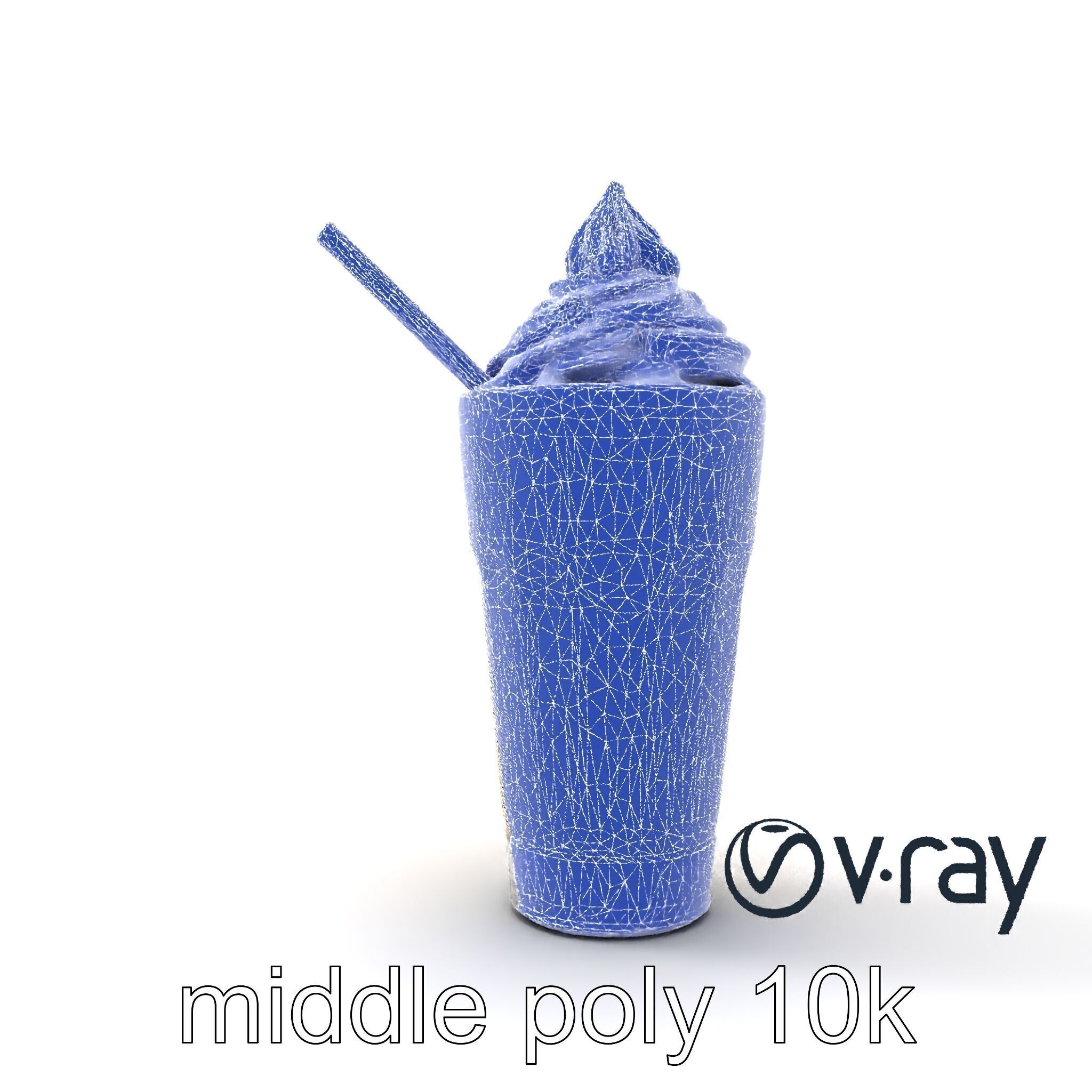 Realistic Iced Cappuccino Freddo Model Pack Low-poly 3D model_32