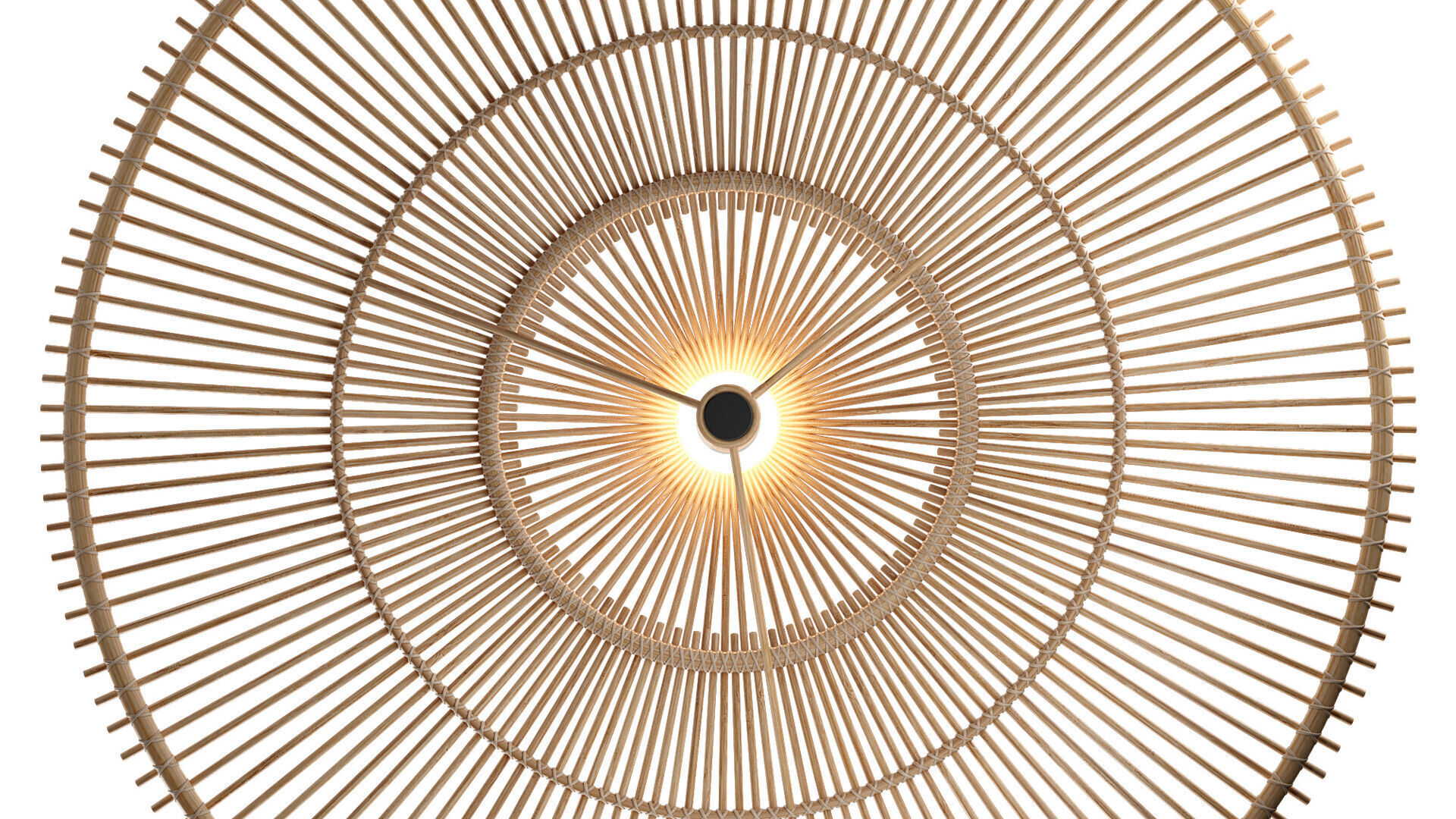 Huge Rattan Lamp 3D model_5