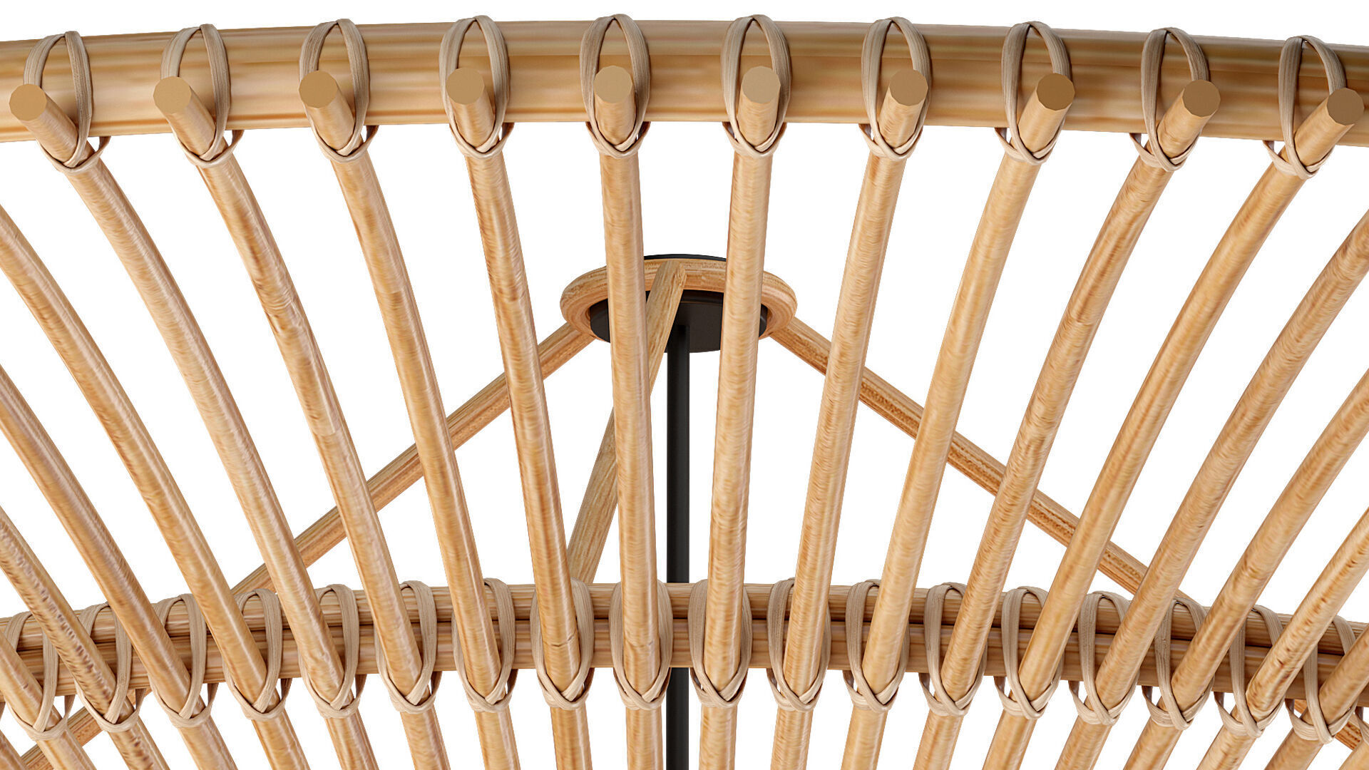 Huge Rattan Lamp 3D model_8