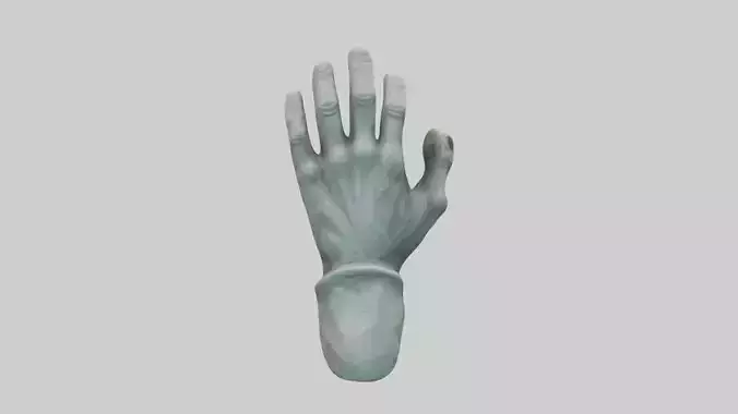 Hand of God statue model