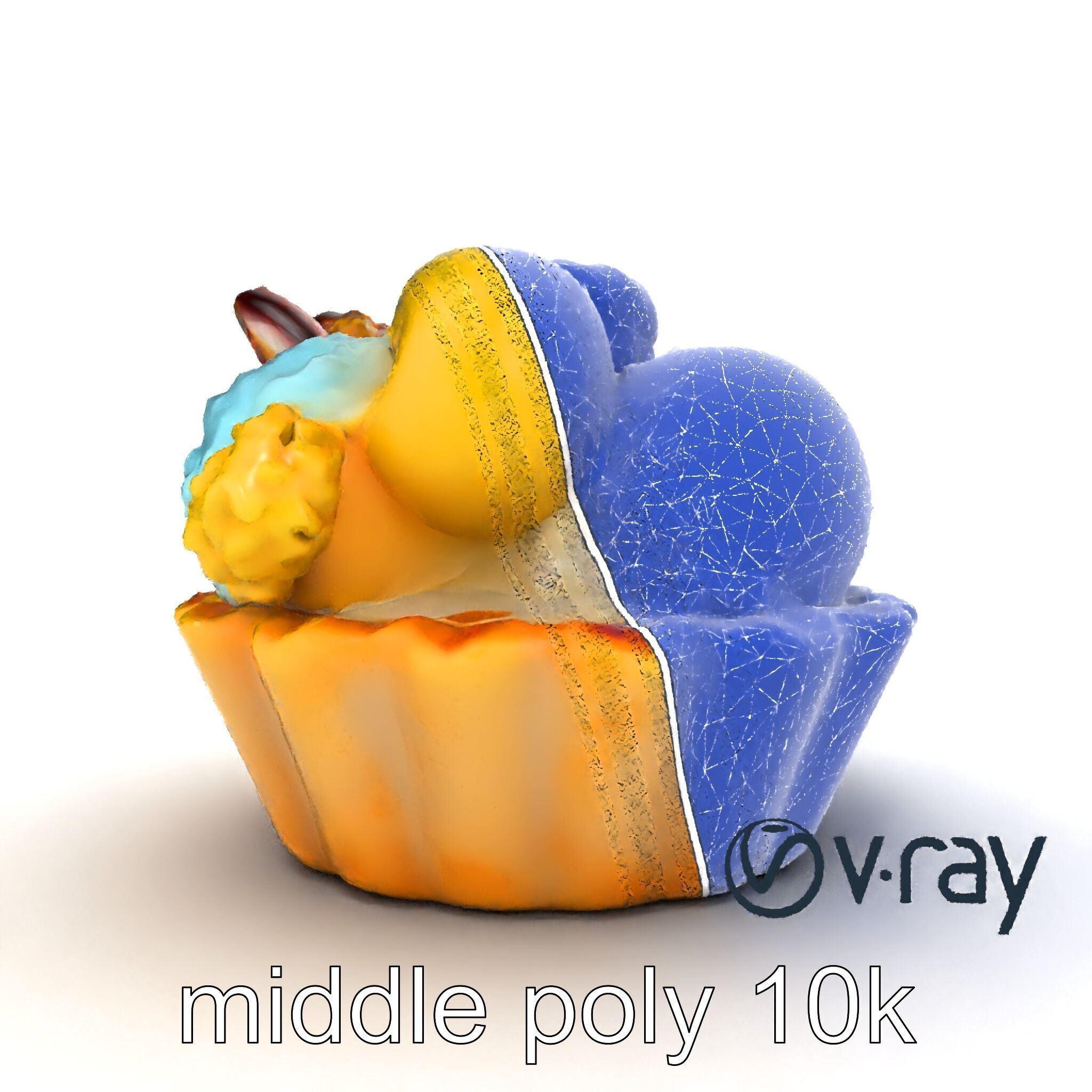 Intricate Ice Cream Tartlet 3D Model Pack Low-poly 3D model_30