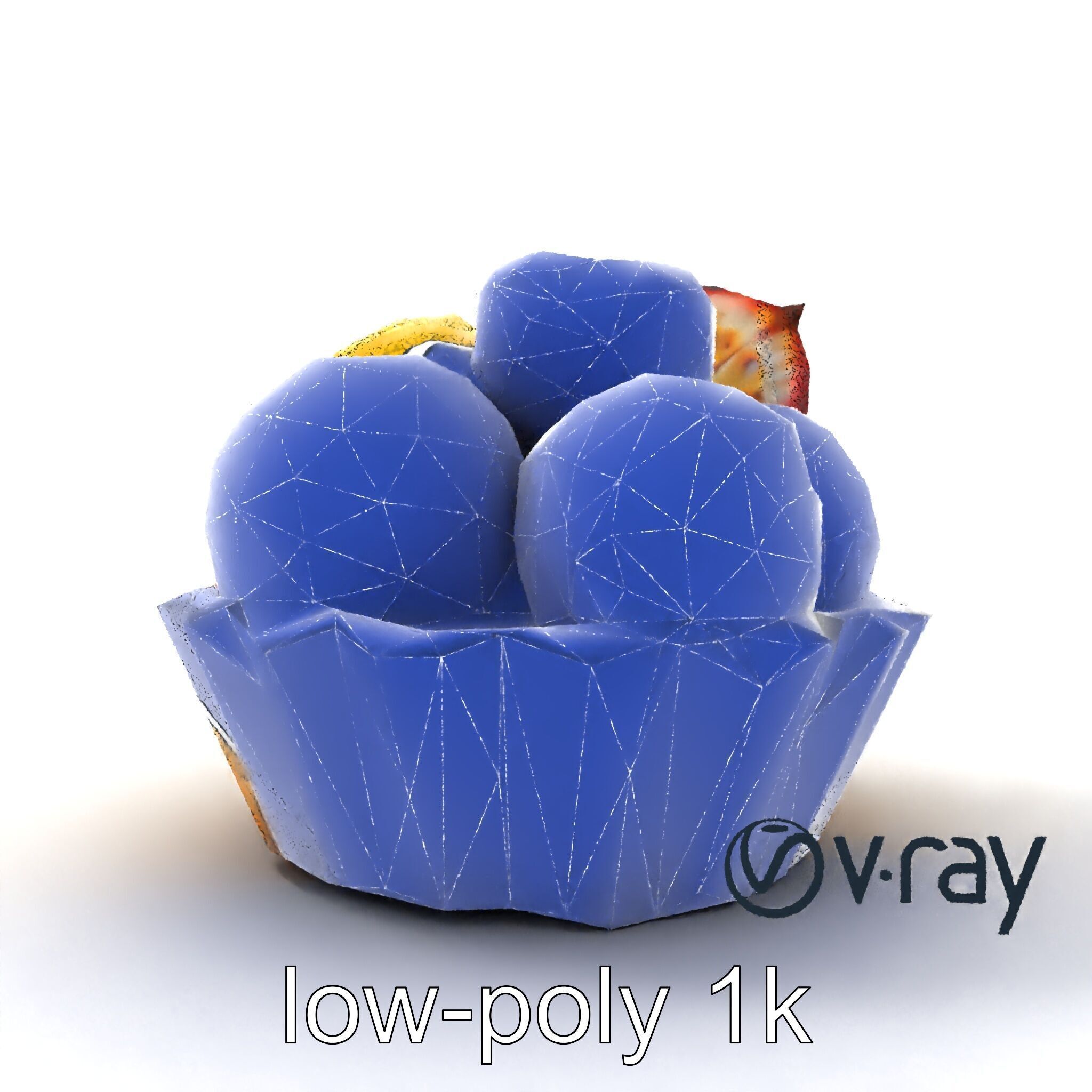 Intricate Ice Cream Tartlet 3D Model Pack Low-poly 3D model_15