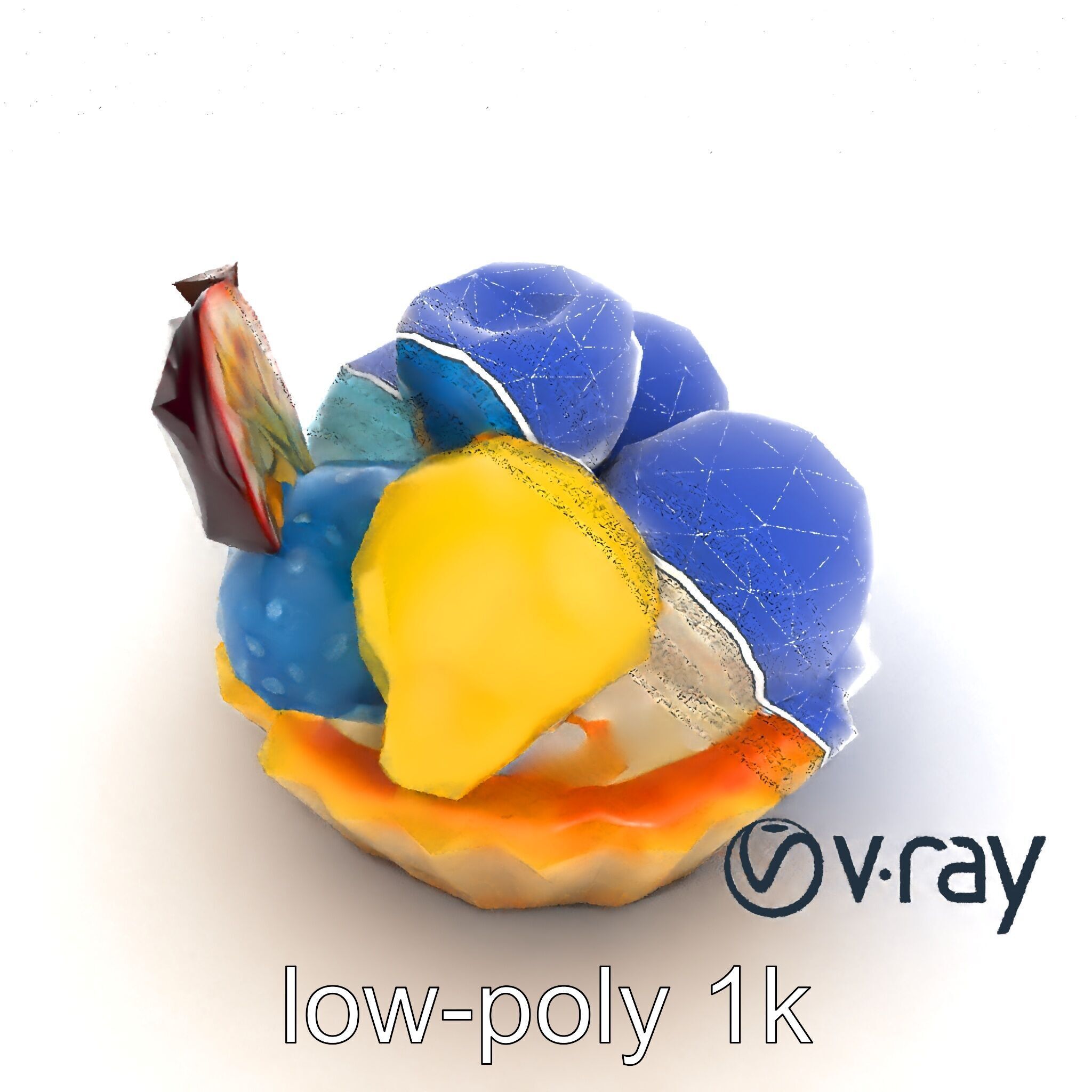 Intricate Ice Cream Tartlet 3D Model Pack Low-poly 3D model_18