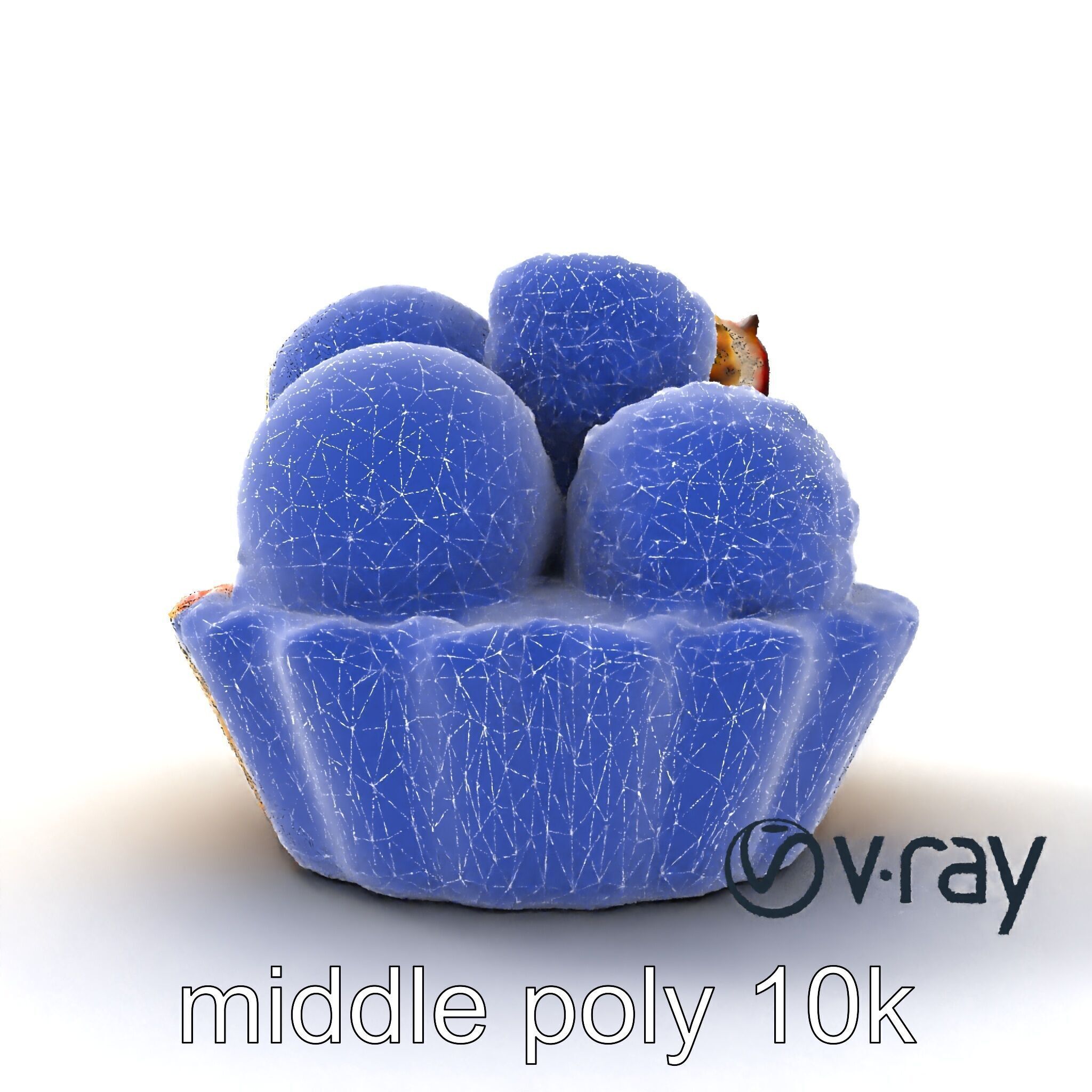 Intricate Ice Cream Tartlet 3D Model Pack Low-poly 3D model_27