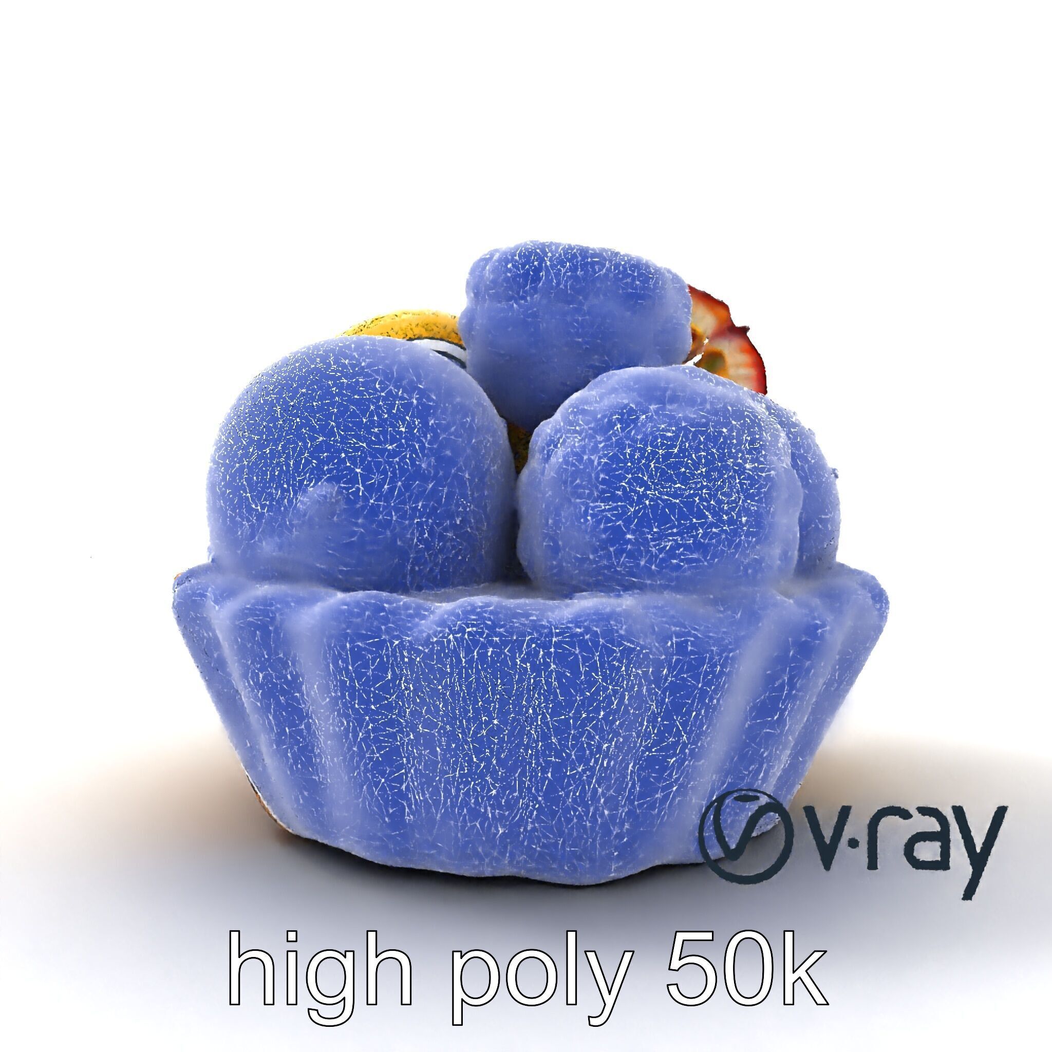 Intricate Ice Cream Tartlet 3D Model Pack Low-poly 3D model_31