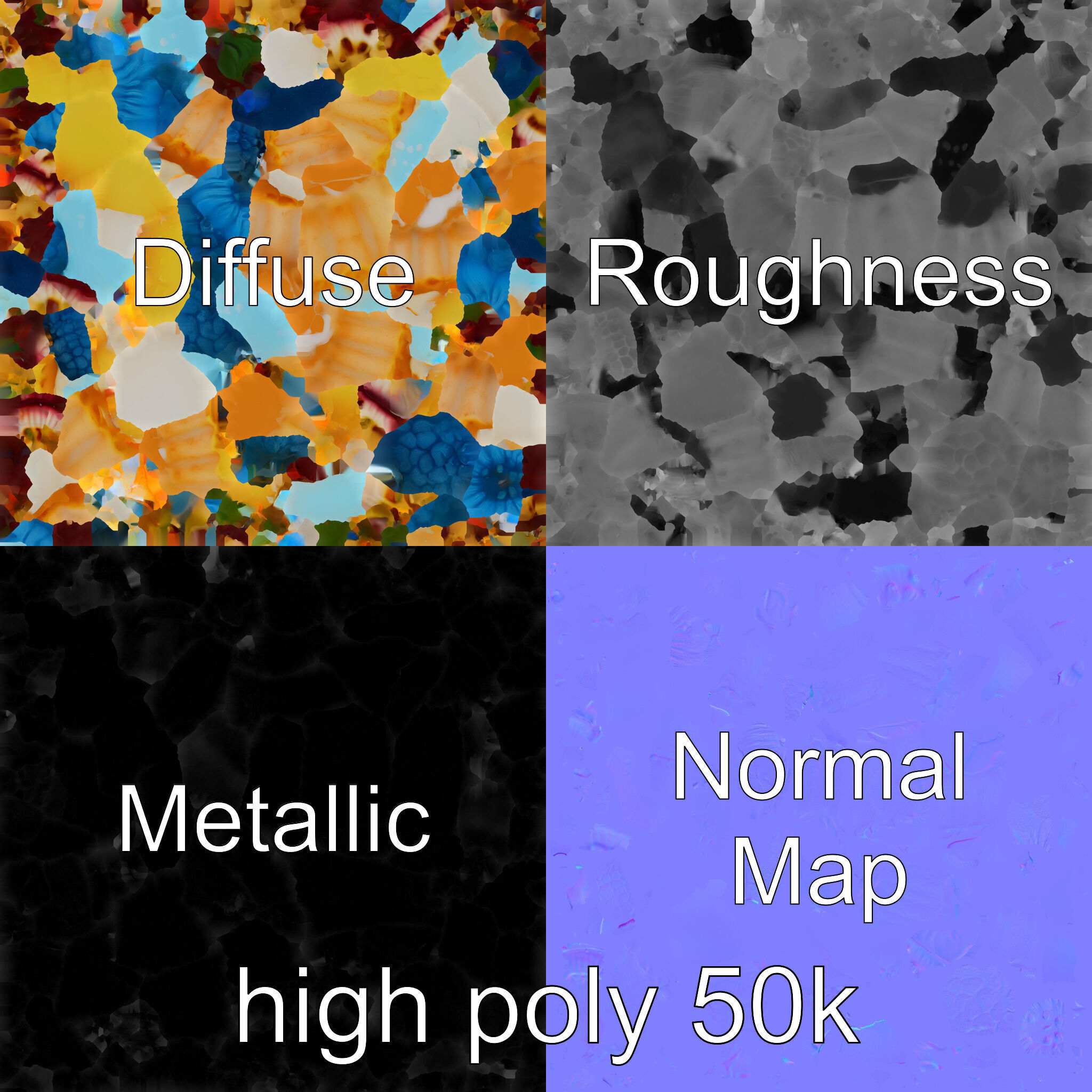 Intricate Ice Cream Tartlet 3D Model Pack Low-poly 3D model_3