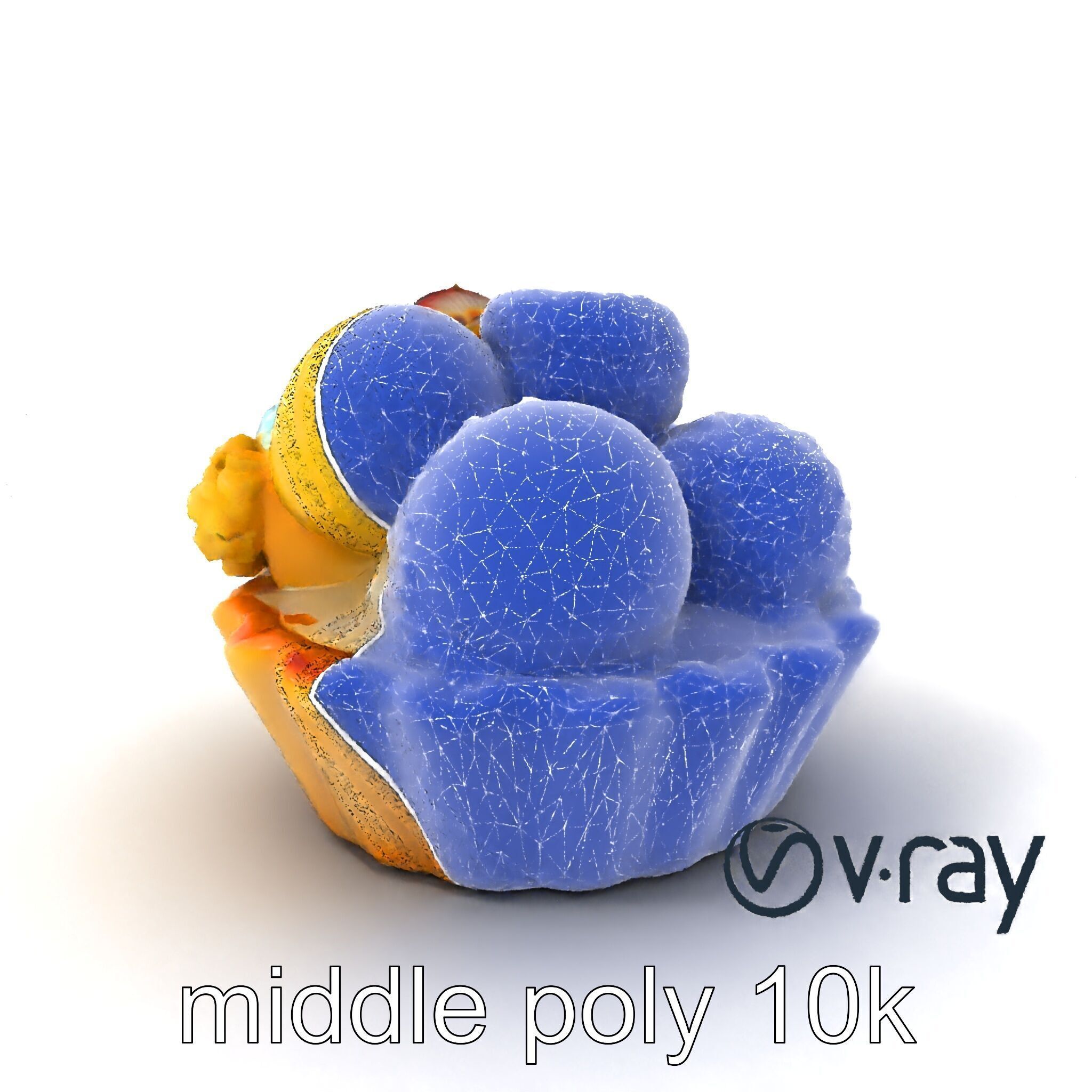 Intricate Ice Cream Tartlet 3D Model Pack Low-poly 3D model_6