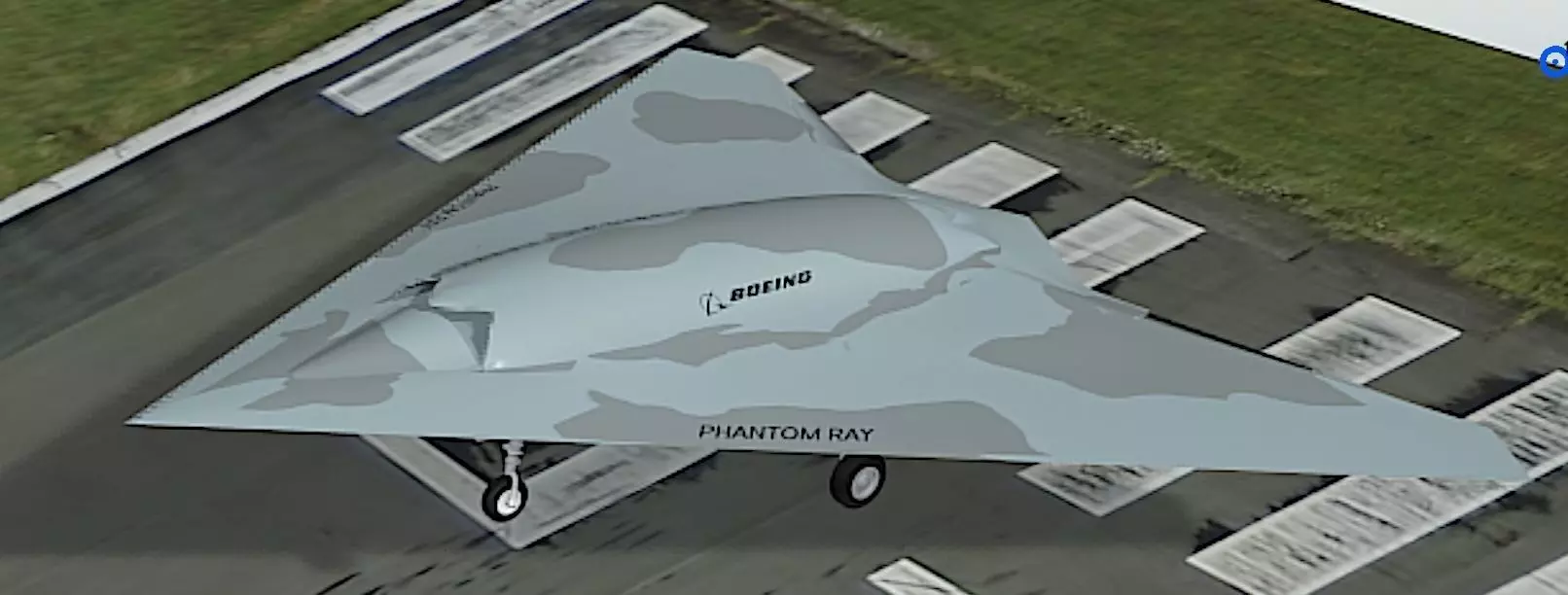 Boeing X-45C Phantom Ray UAV Free low-poly 3D model
