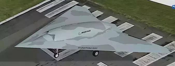 Boeing X-45C Phantom Ray UAV Free low-poly 3D model