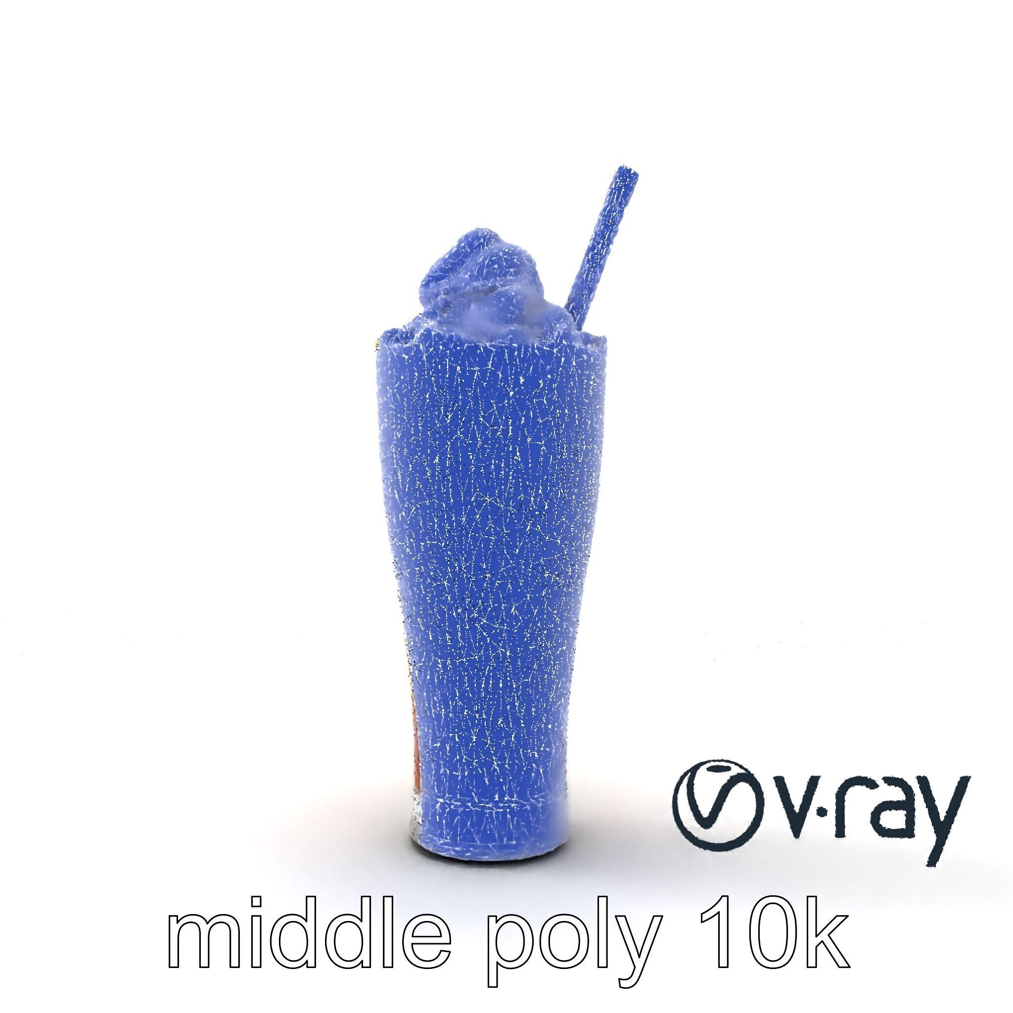 Root Beer Float Glass model pack Low-poly 3D model_30