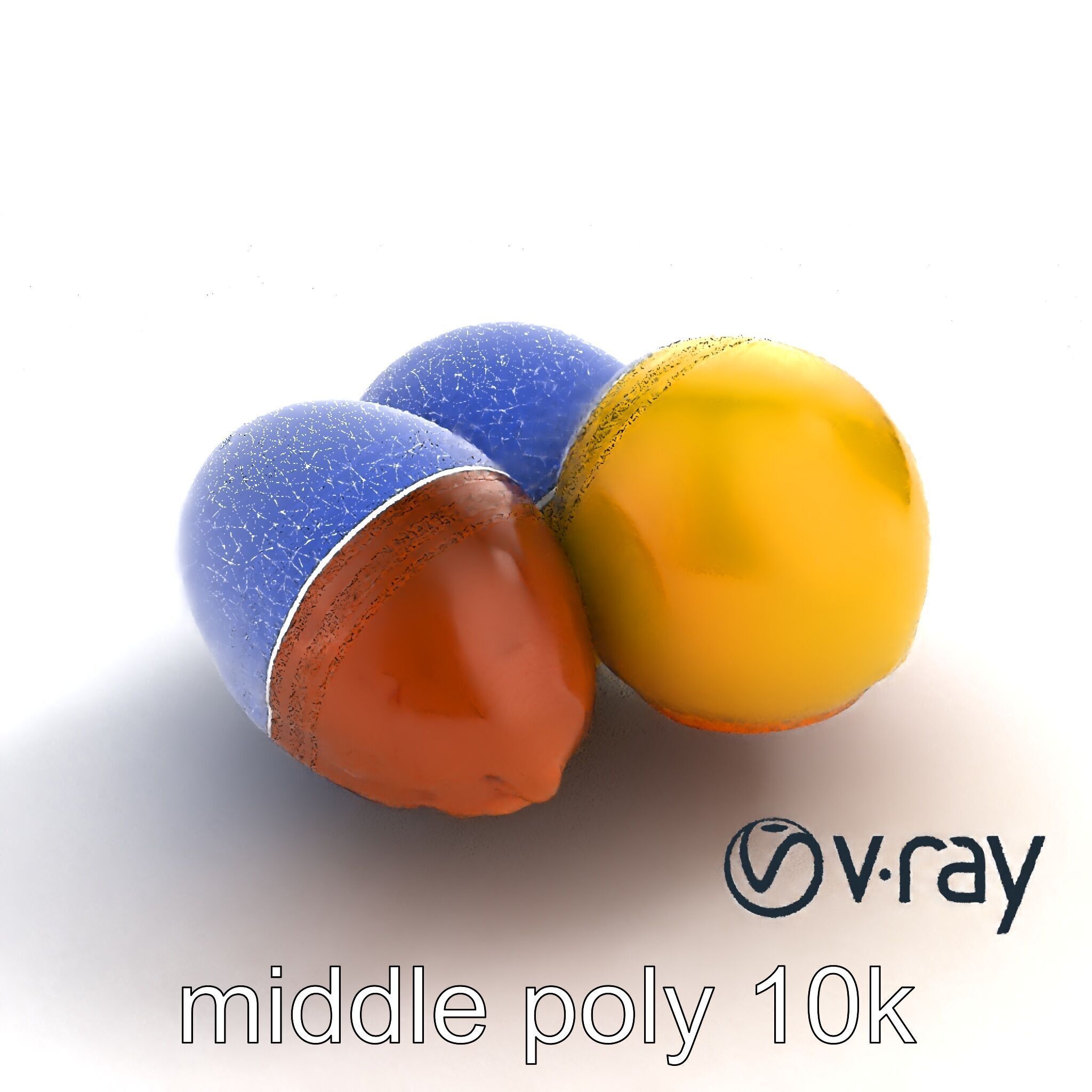 Exotic Mochi Ice Cream Trio Model Pack Low-poly 3D model_11