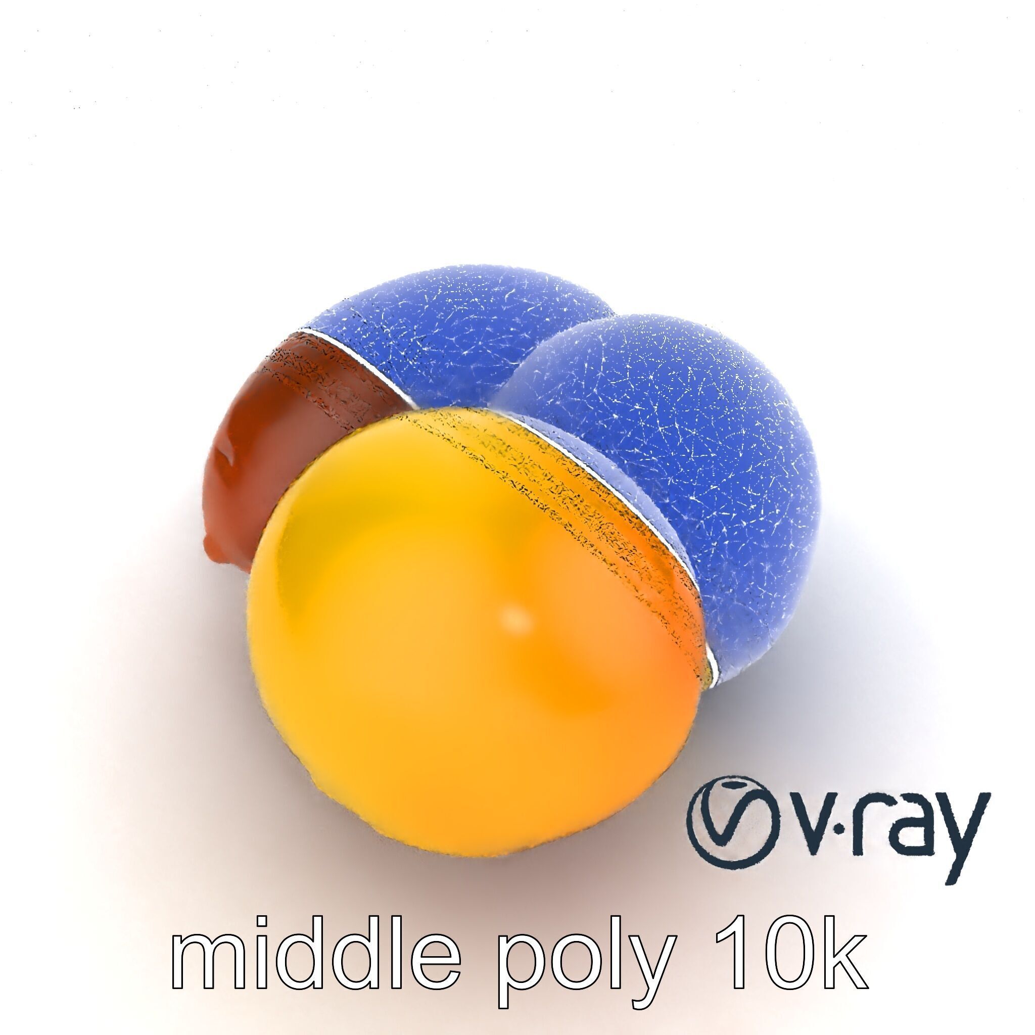 Exotic Mochi Ice Cream Trio Model Pack Low-poly 3D model_13