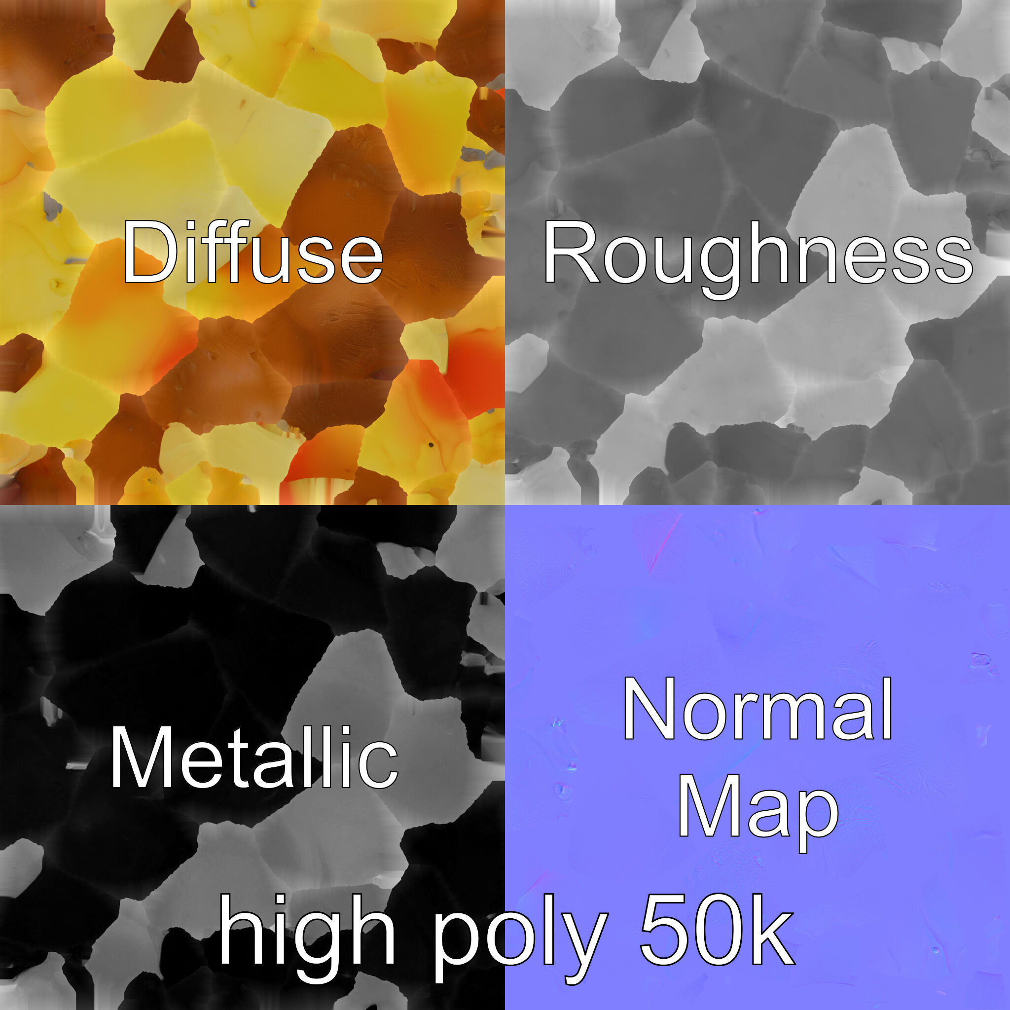 Exotic Mochi Ice Cream Trio Model Pack Low-poly 3D model_3