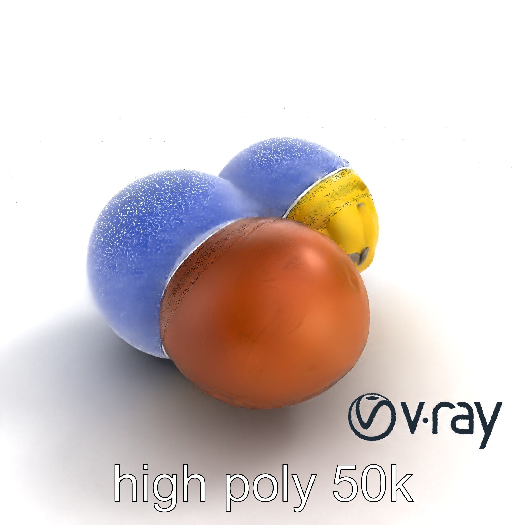 Exotic Mochi Ice Cream Trio Model Pack Low-poly 3D model_20