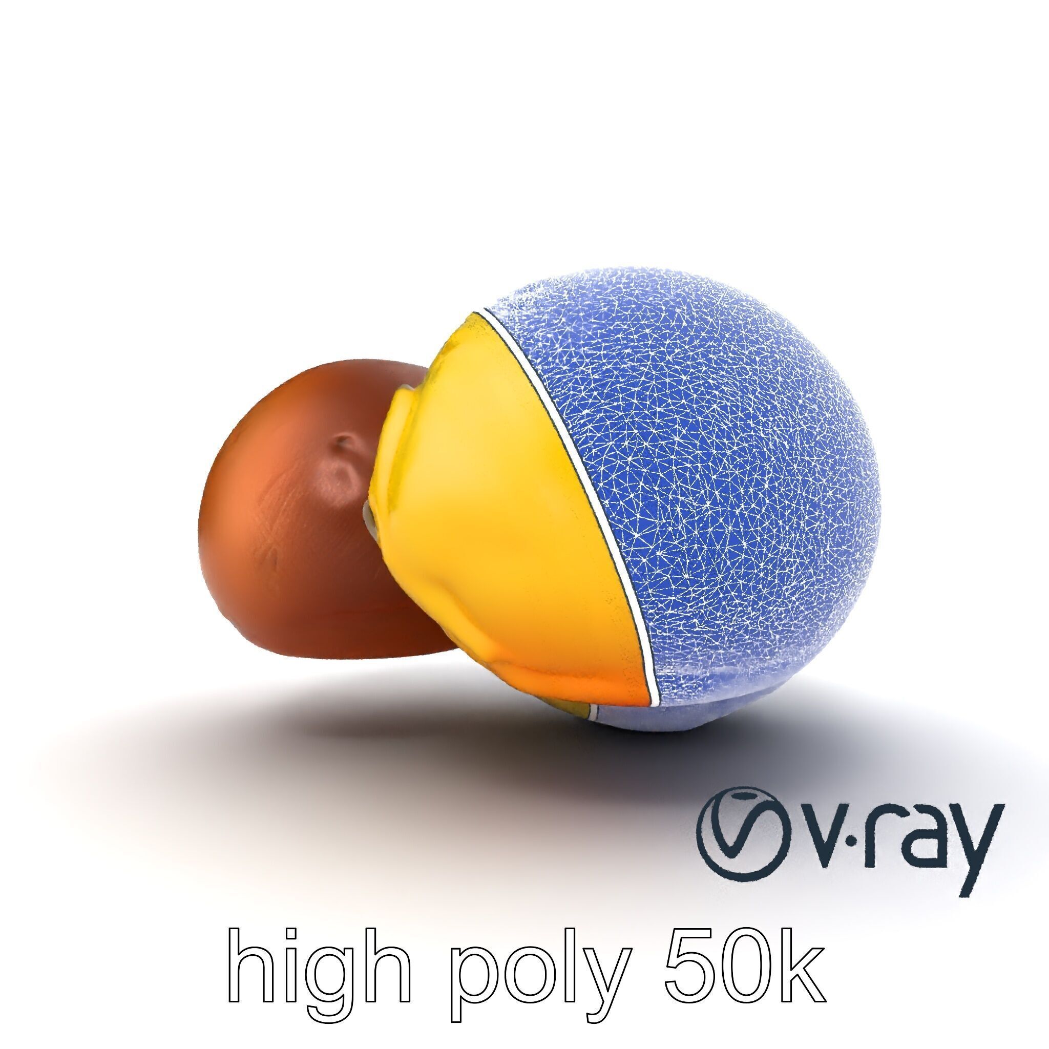 Exotic Mochi Ice Cream Trio Model Pack Low-poly 3D model_32