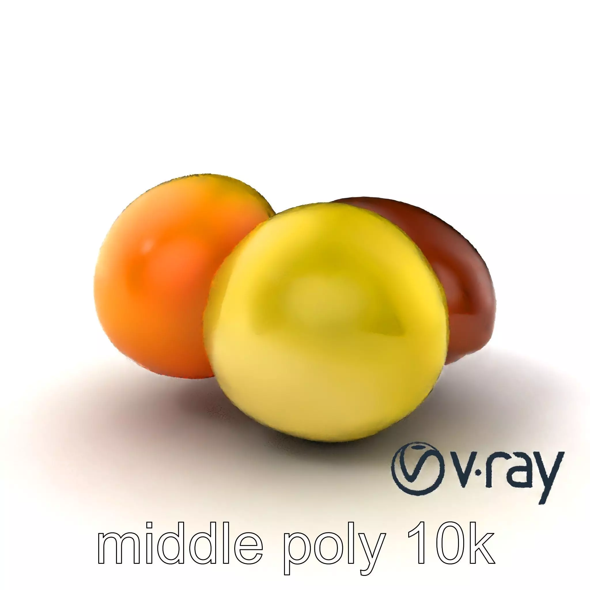 Exotic Mochi Ice Cream Trio Model Pack Low-poly 3D model_0