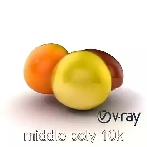 Exotic Mochi Ice Cream Trio Model Pack Low-poly 3D model